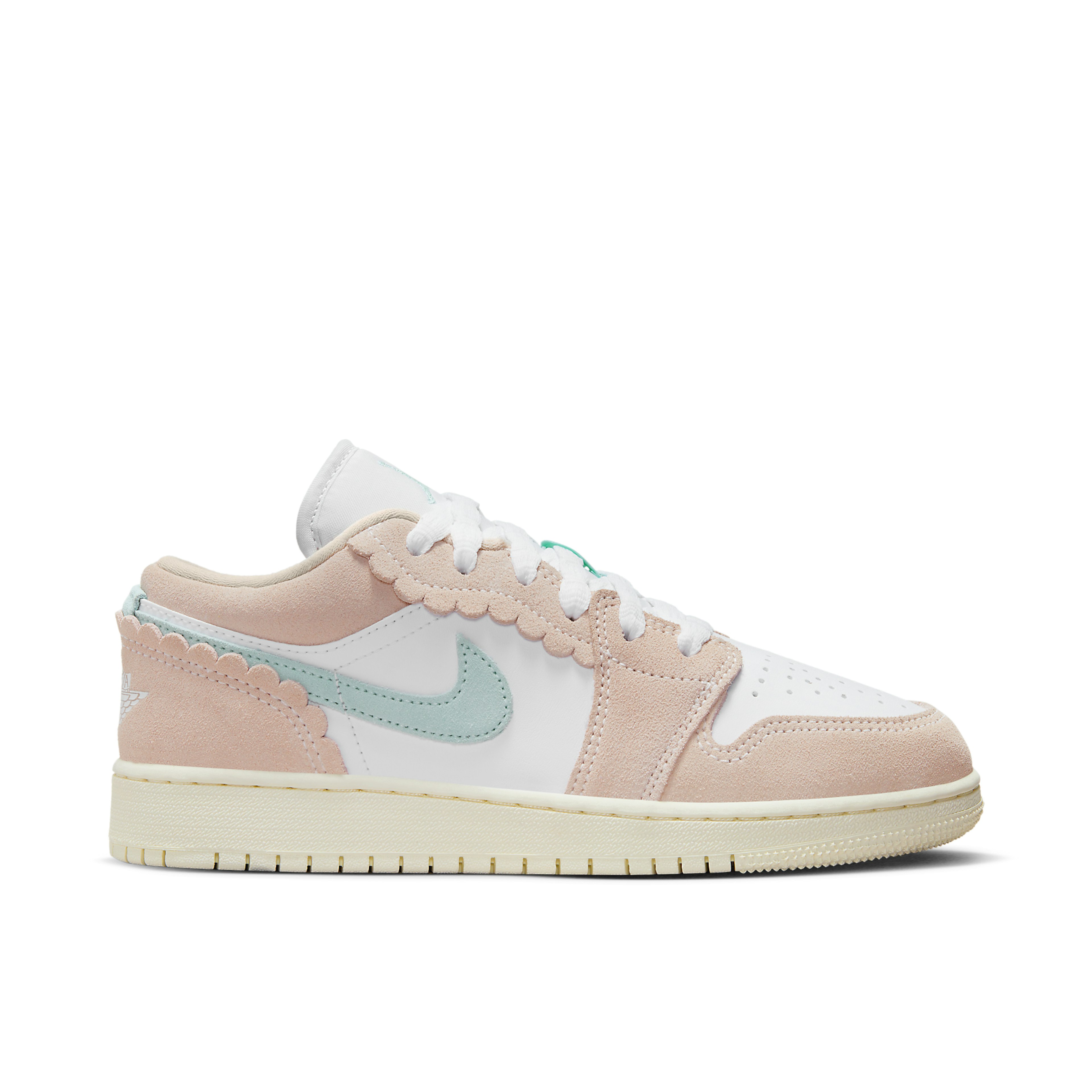 Air Jordan 1 Low Crimp Cut Pastel Suede GS