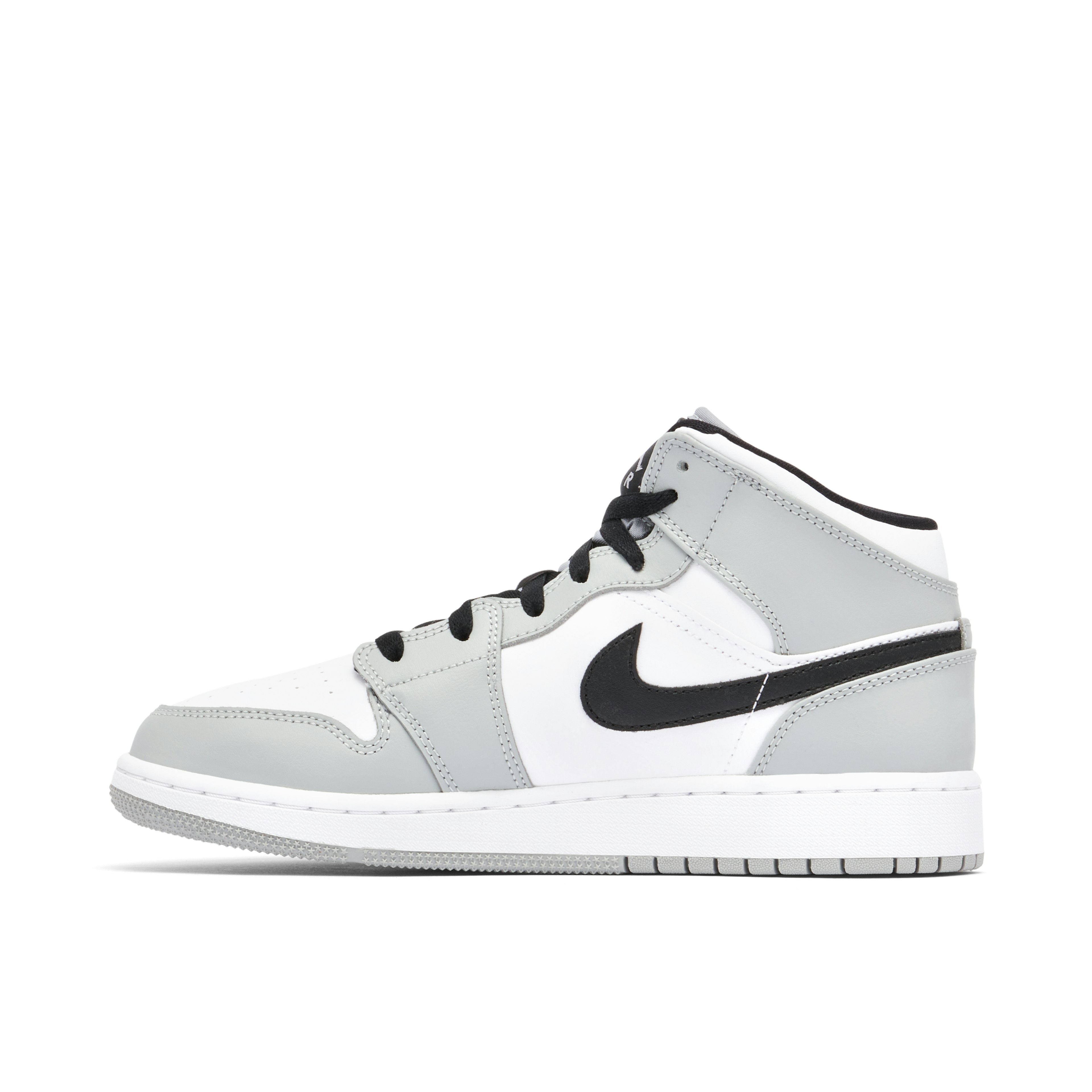 Air Jordan 1 Mid GS Light Smoke Grey