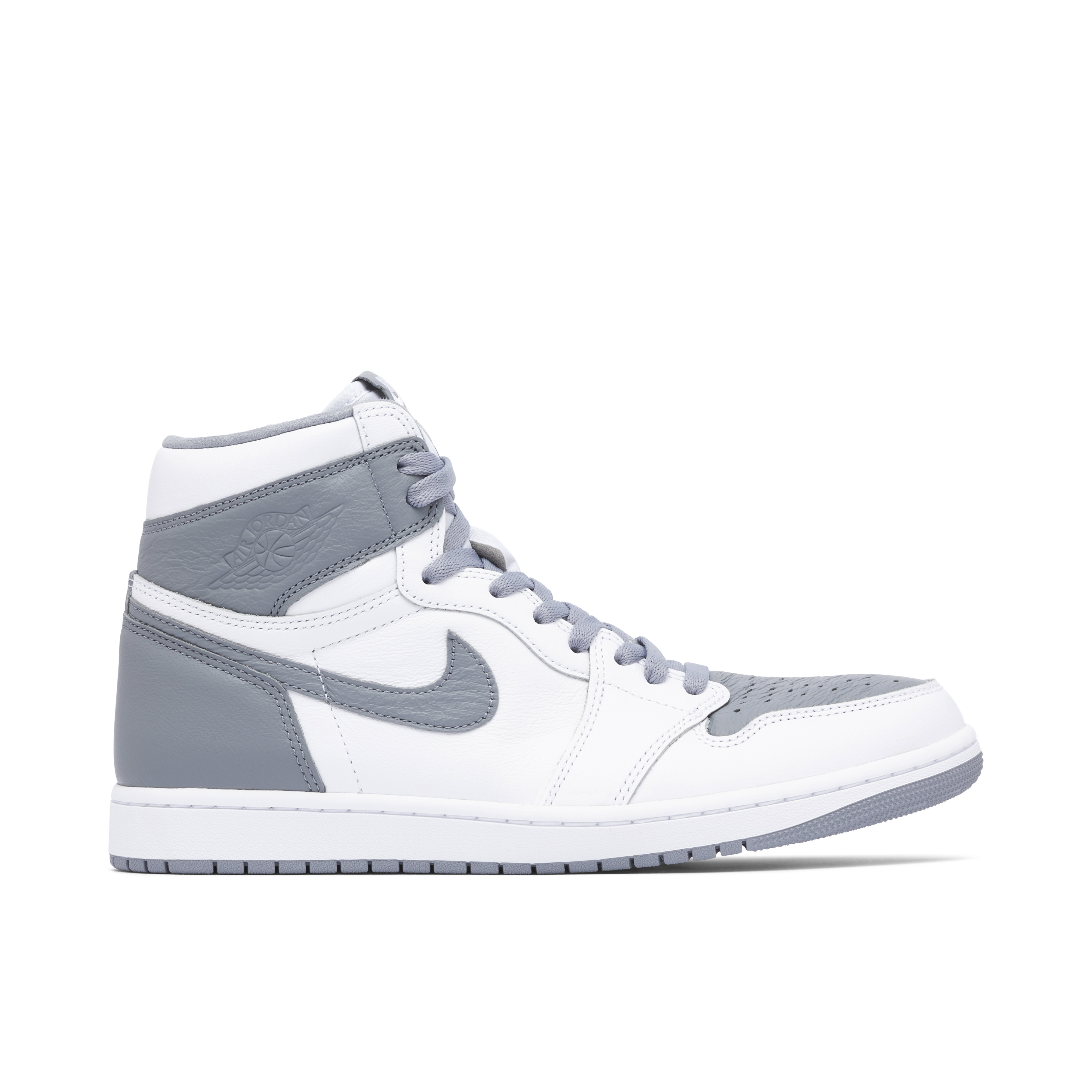 Nike Air Jordan 1 Retro High OG  Size 7.5 Men’s White Gray GS 555088-037 Jordan Air Jordan 1 Retro High OG  main image 4