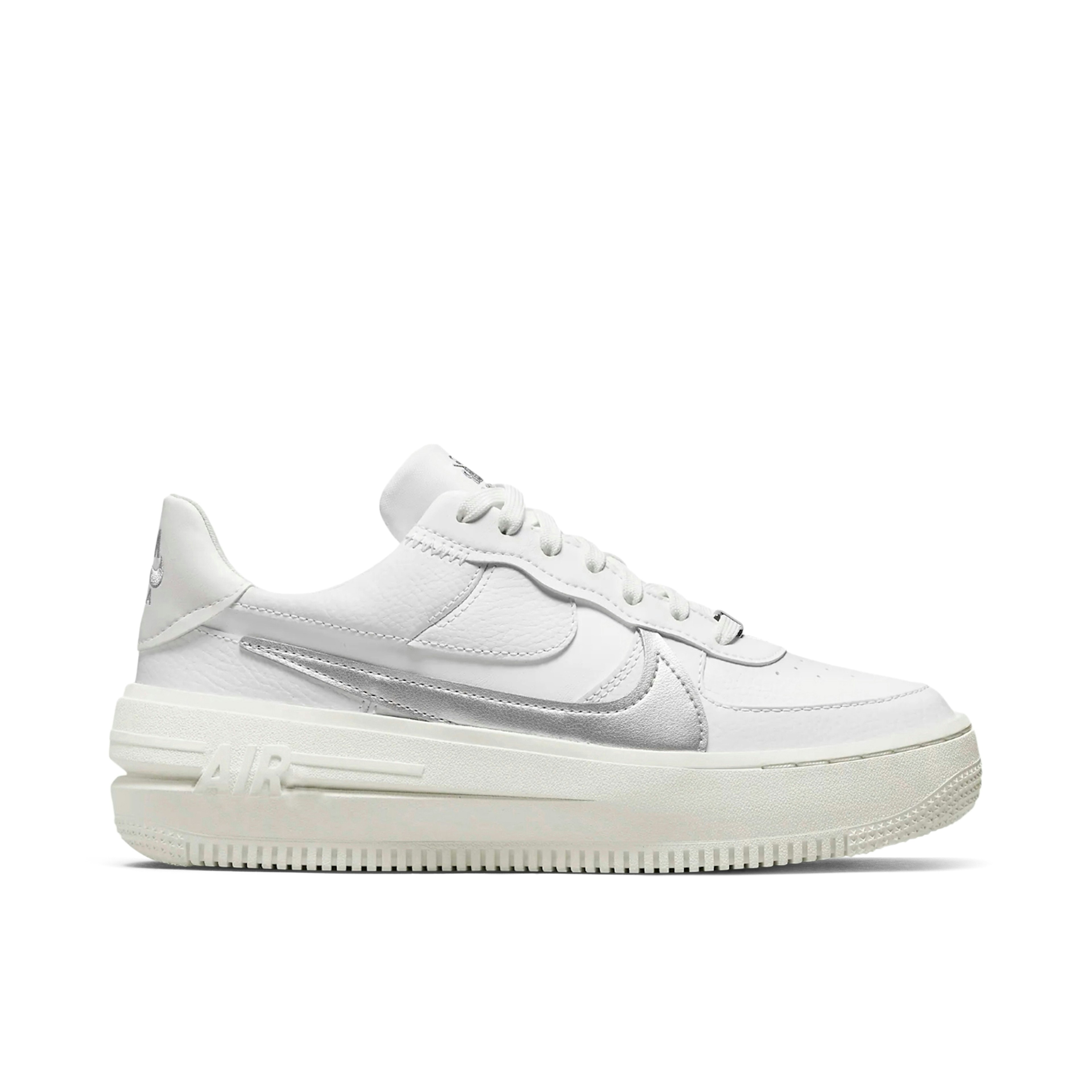 Nike Air Force 1 PLT.AF.ORM Summit White Silver für Damen