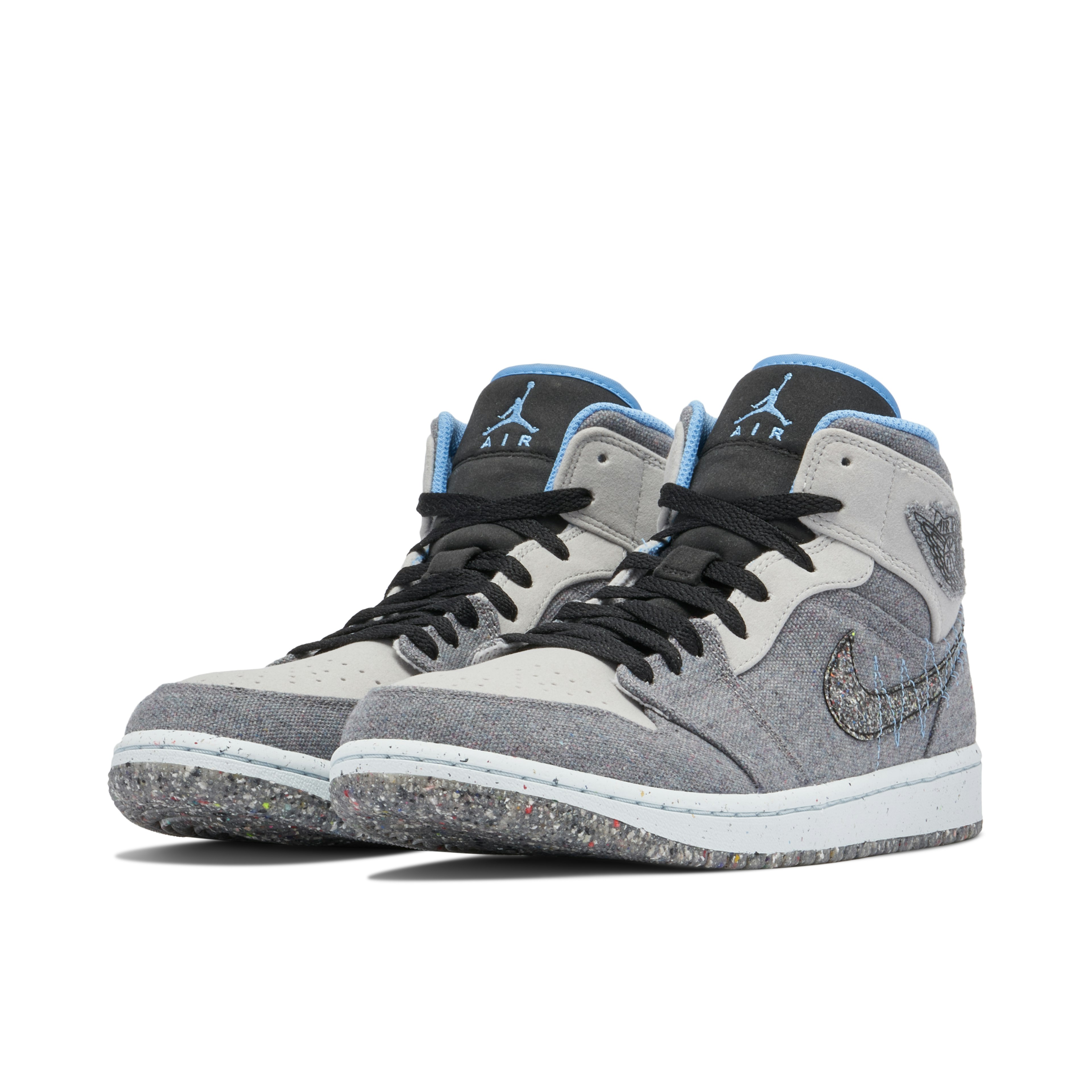 Air Jordan 1 Mid Crater Grey Black Blue