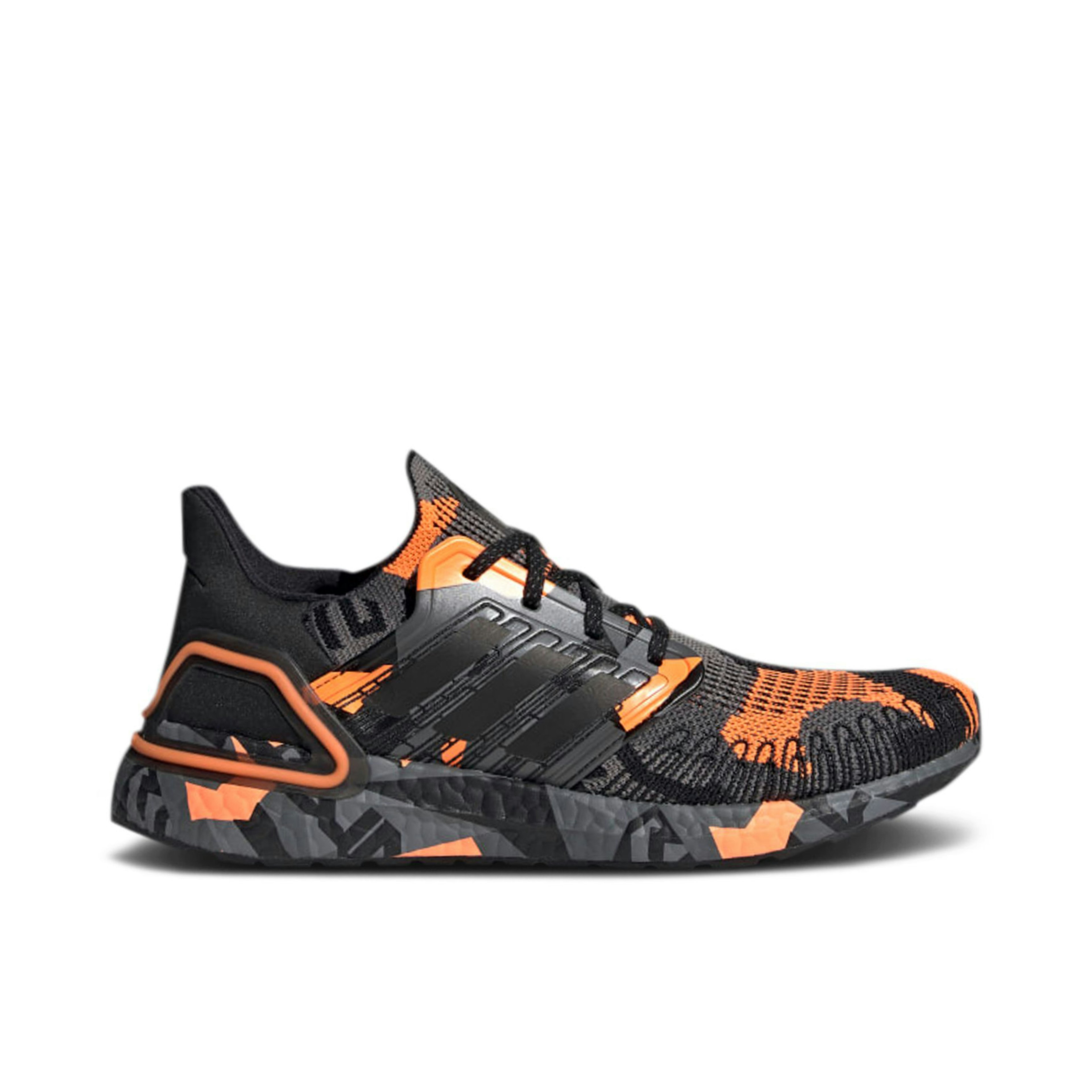 Adidas Ultra Boost 20 Geometric Pack Black Signal Orange