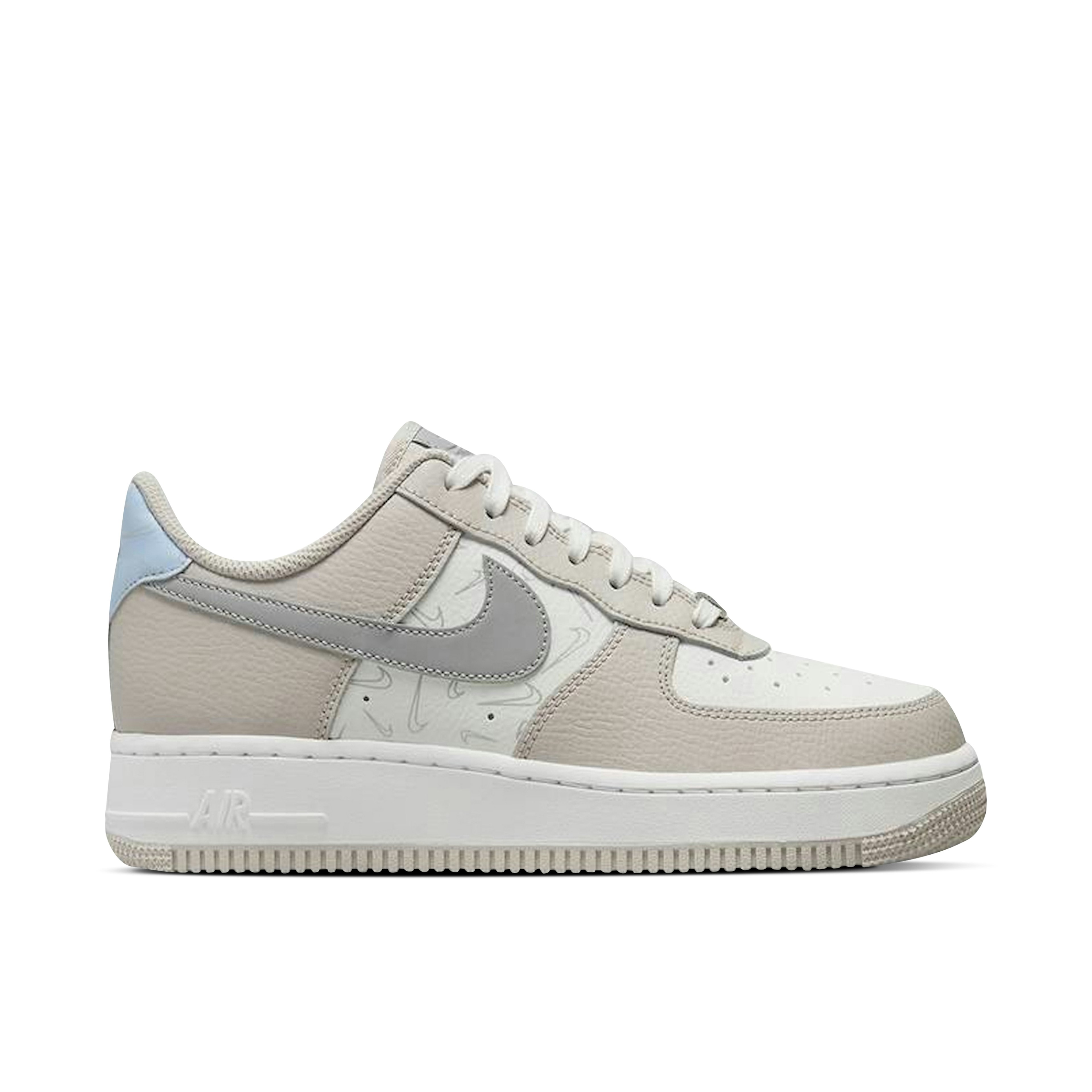 Nike Air Force 1 Low Mini Swooshes Grey Femme