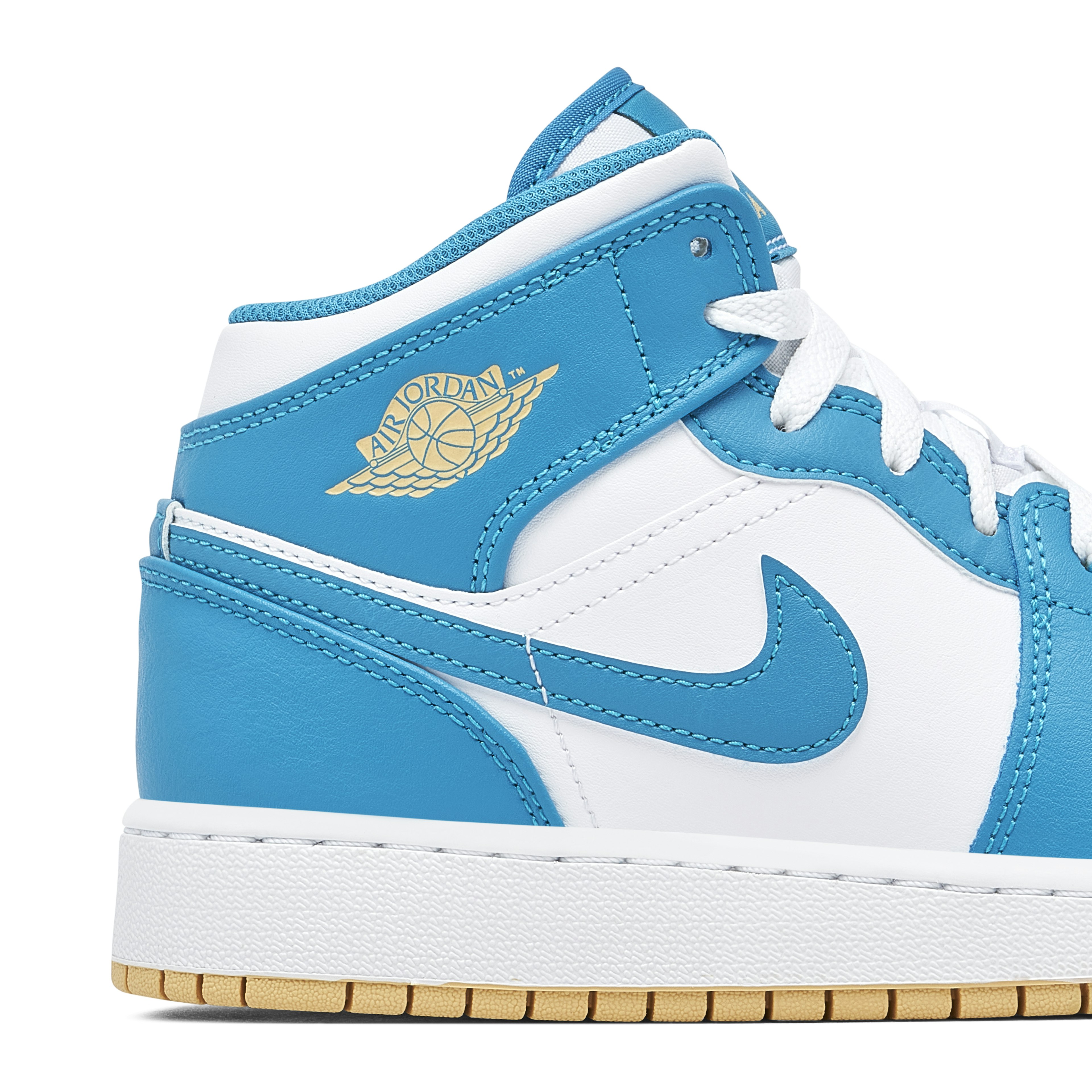 Air Jordan 1 Mid White Teal GS