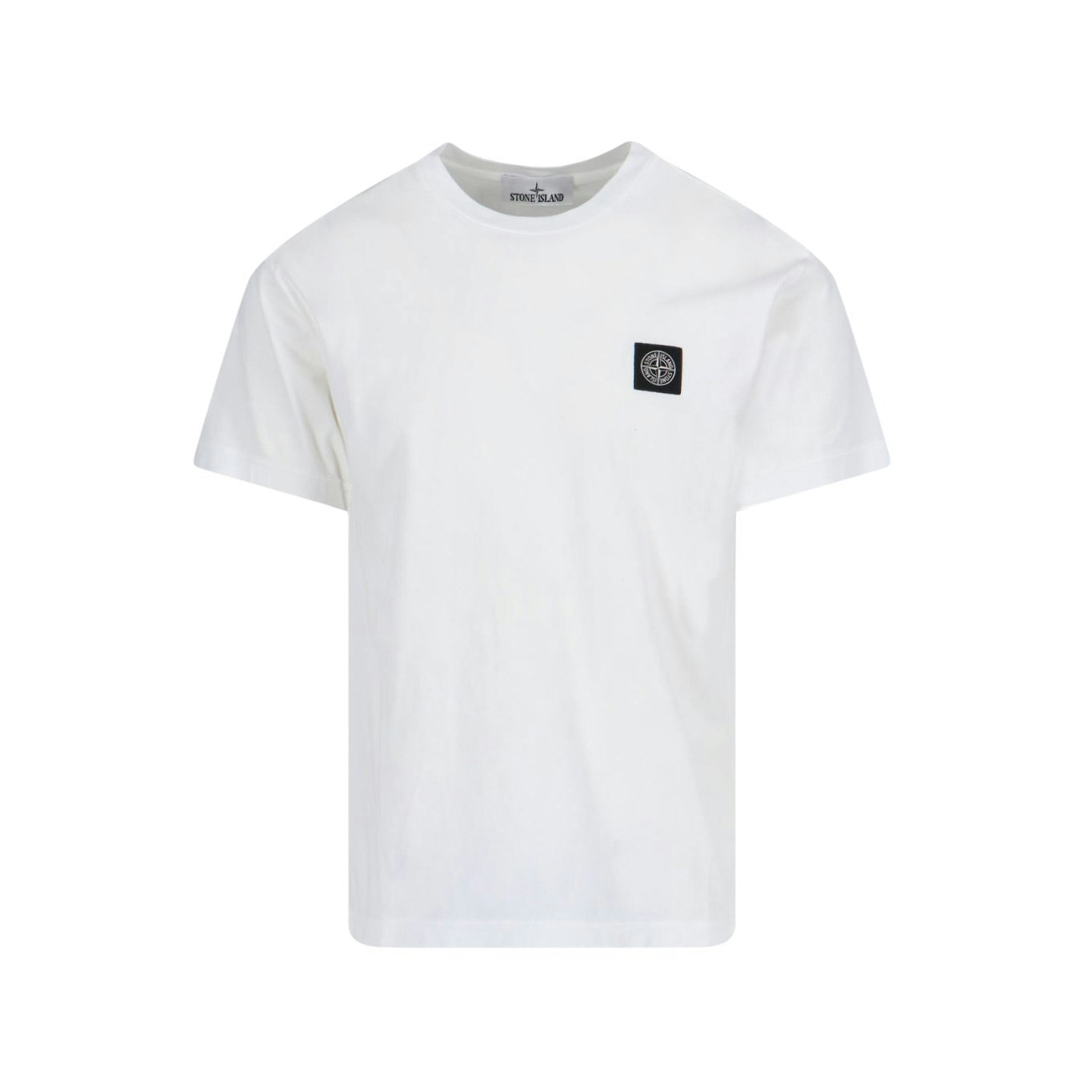 Stone Island T-shirt Patch Logo White