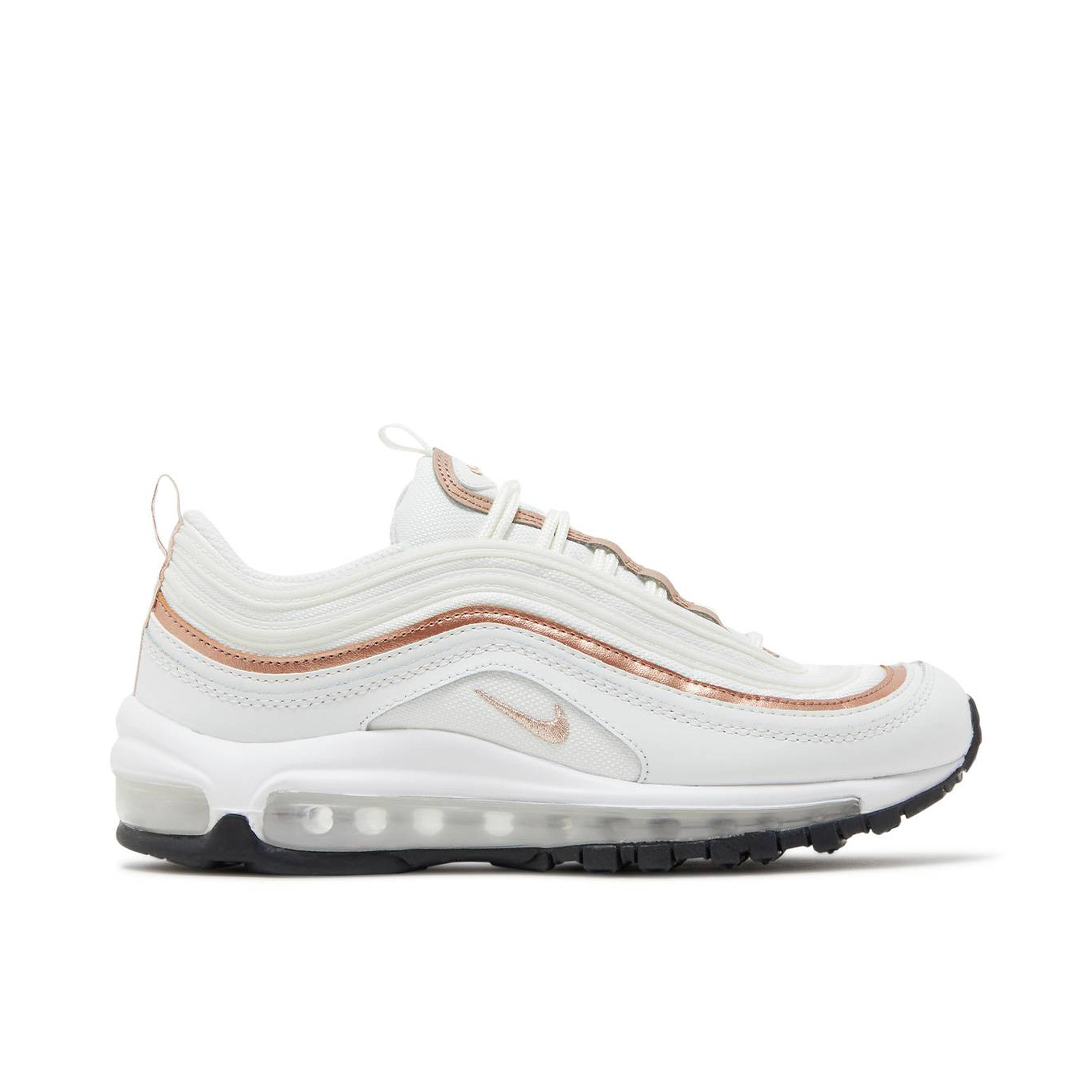 Nike Air Max 97 White Metallic Bronze GS 921522 109 Laced