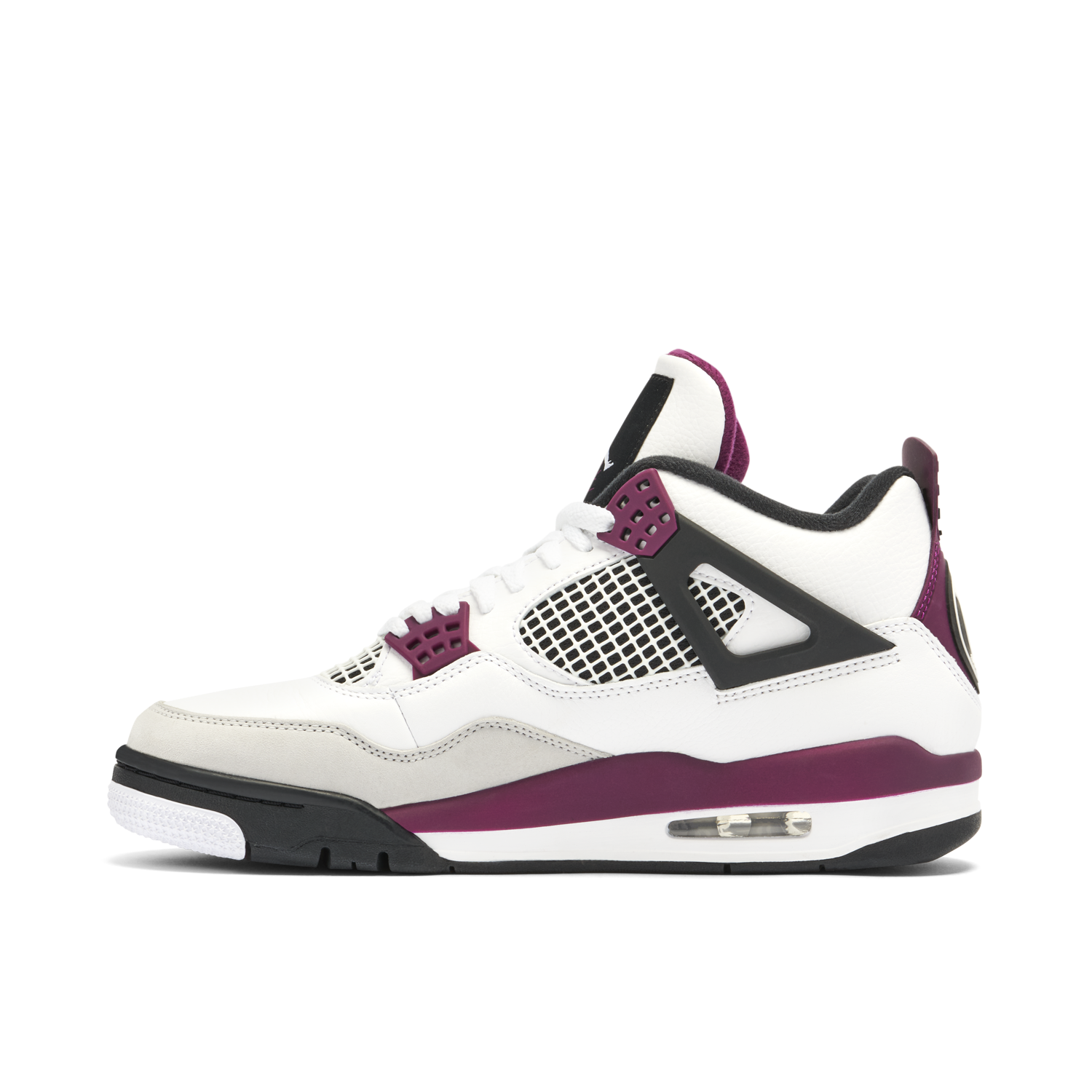 Air Jordan 4 x PSG White Neutral Grey Bordeaux