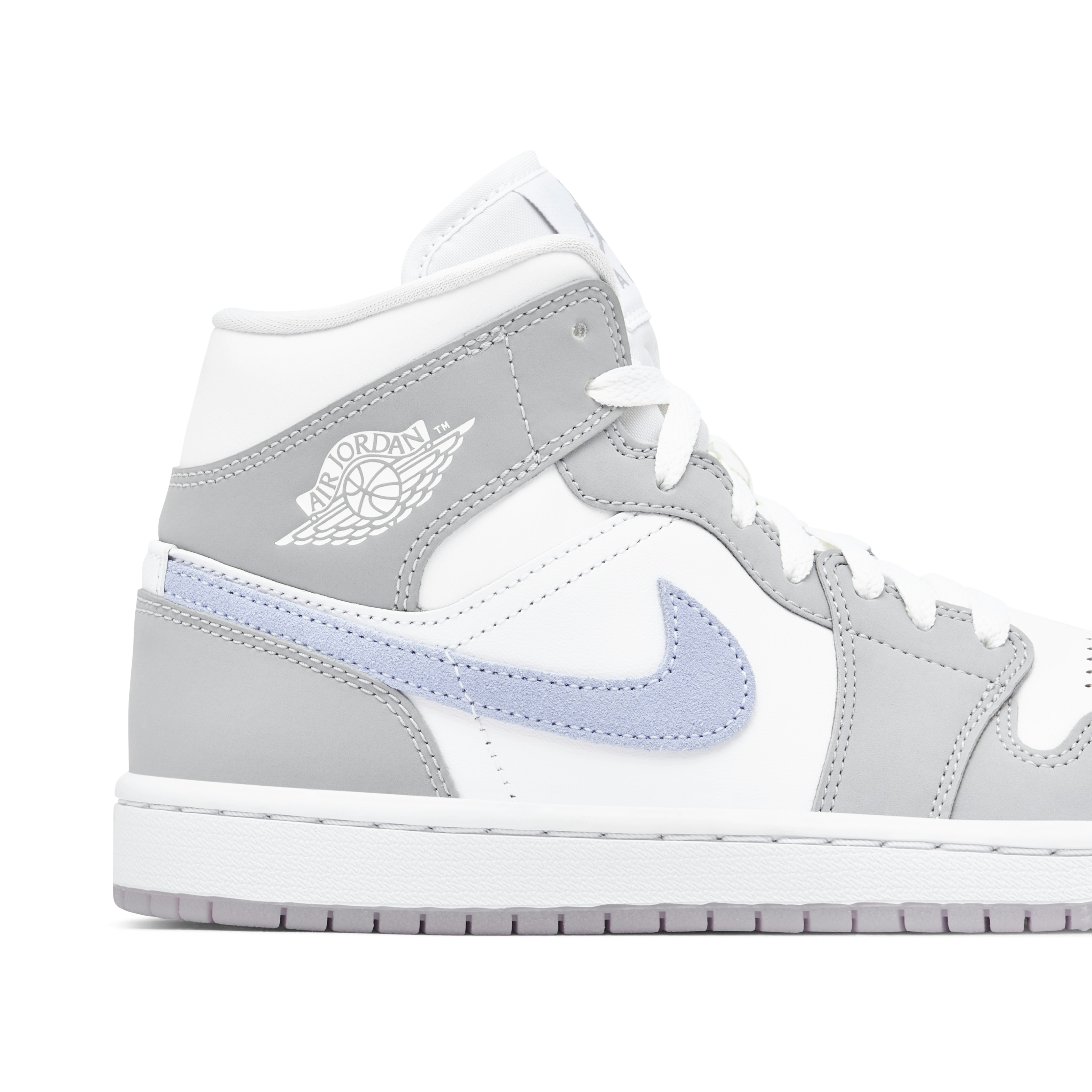 Air Jordan 1 Mid Grey Blue Womens