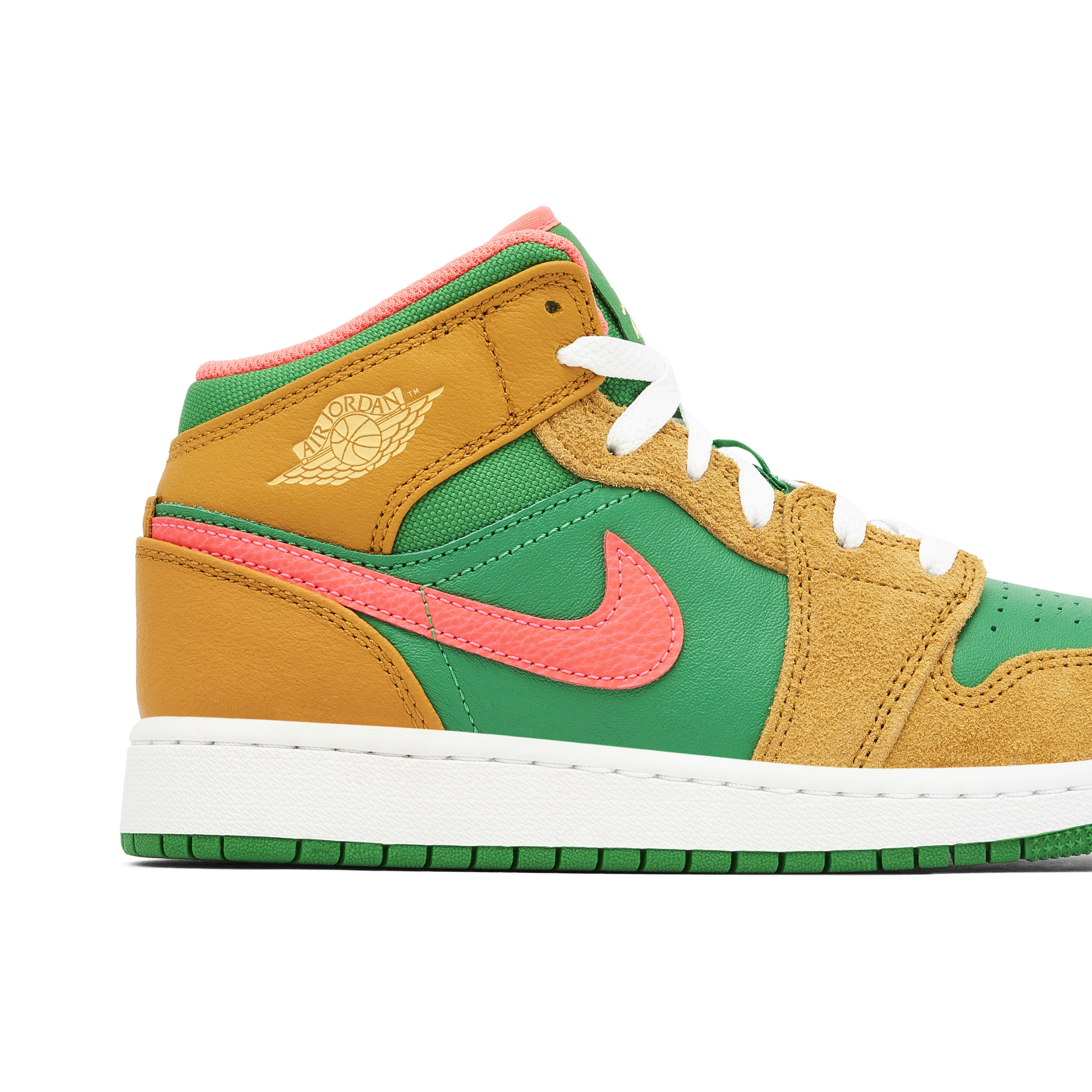 Air Jordan 1 Mid Wheat Watermelon GS