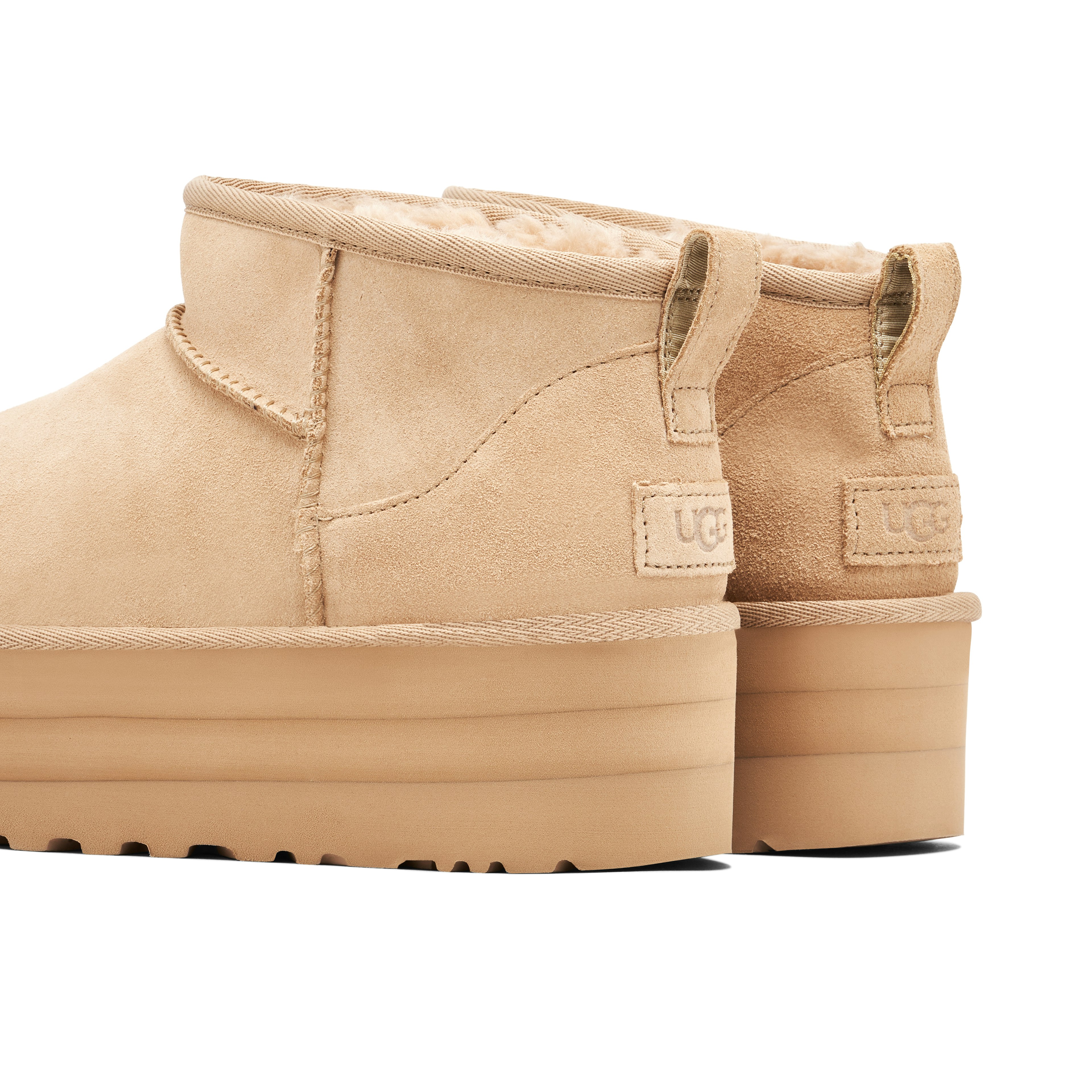 UGG Classic Ultra Mini Platform Boot Sand Office Exclusive Womens