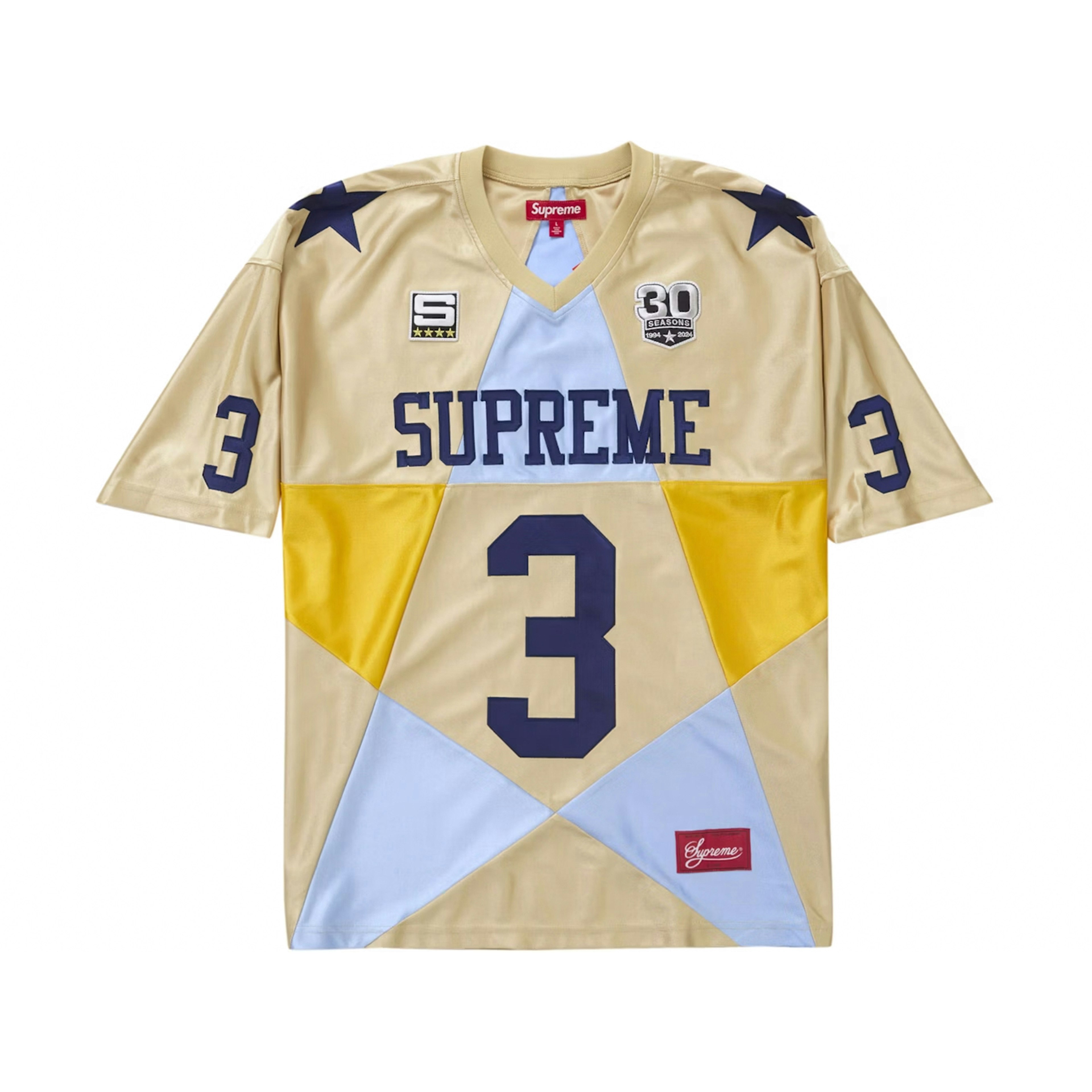 Supreme Stars Football Jersey Gold