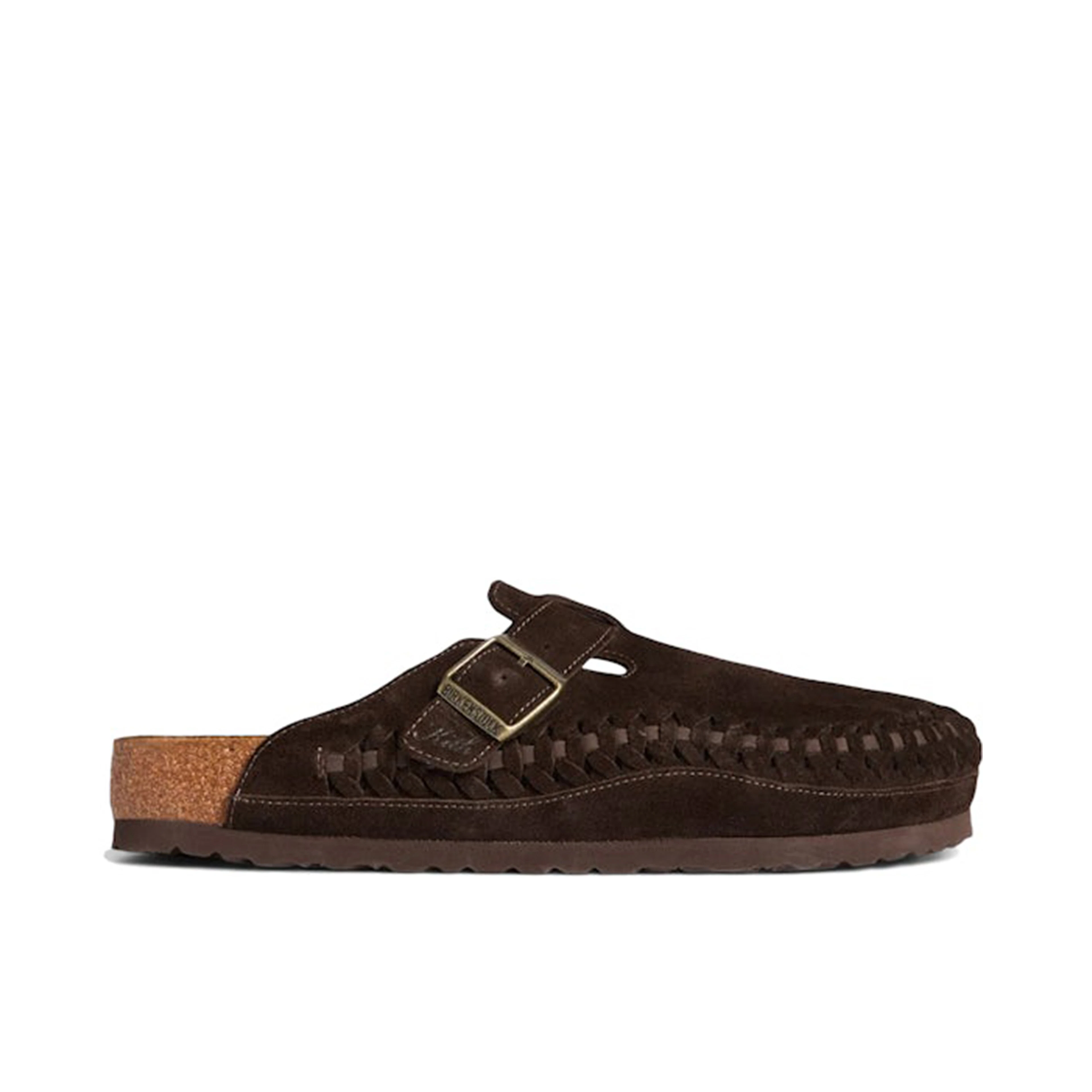 Birkenstock Boston Braided Suede Kith Mocca