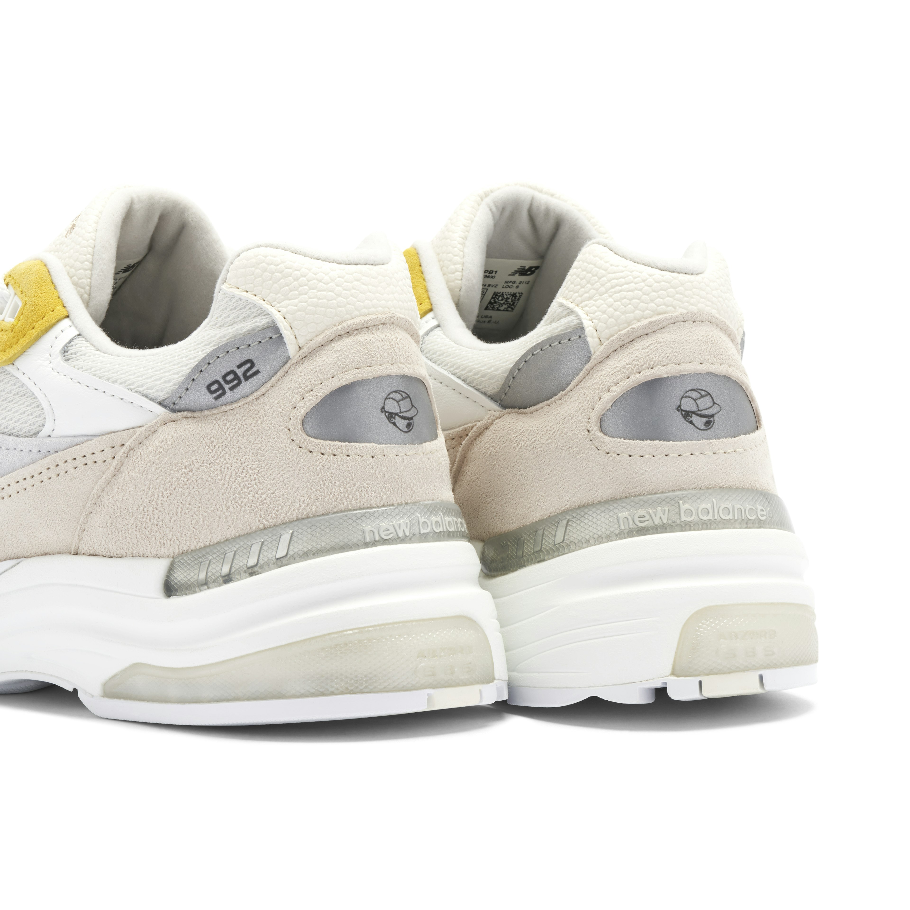 New Balance 992 x Paperboy Paris White Beige
