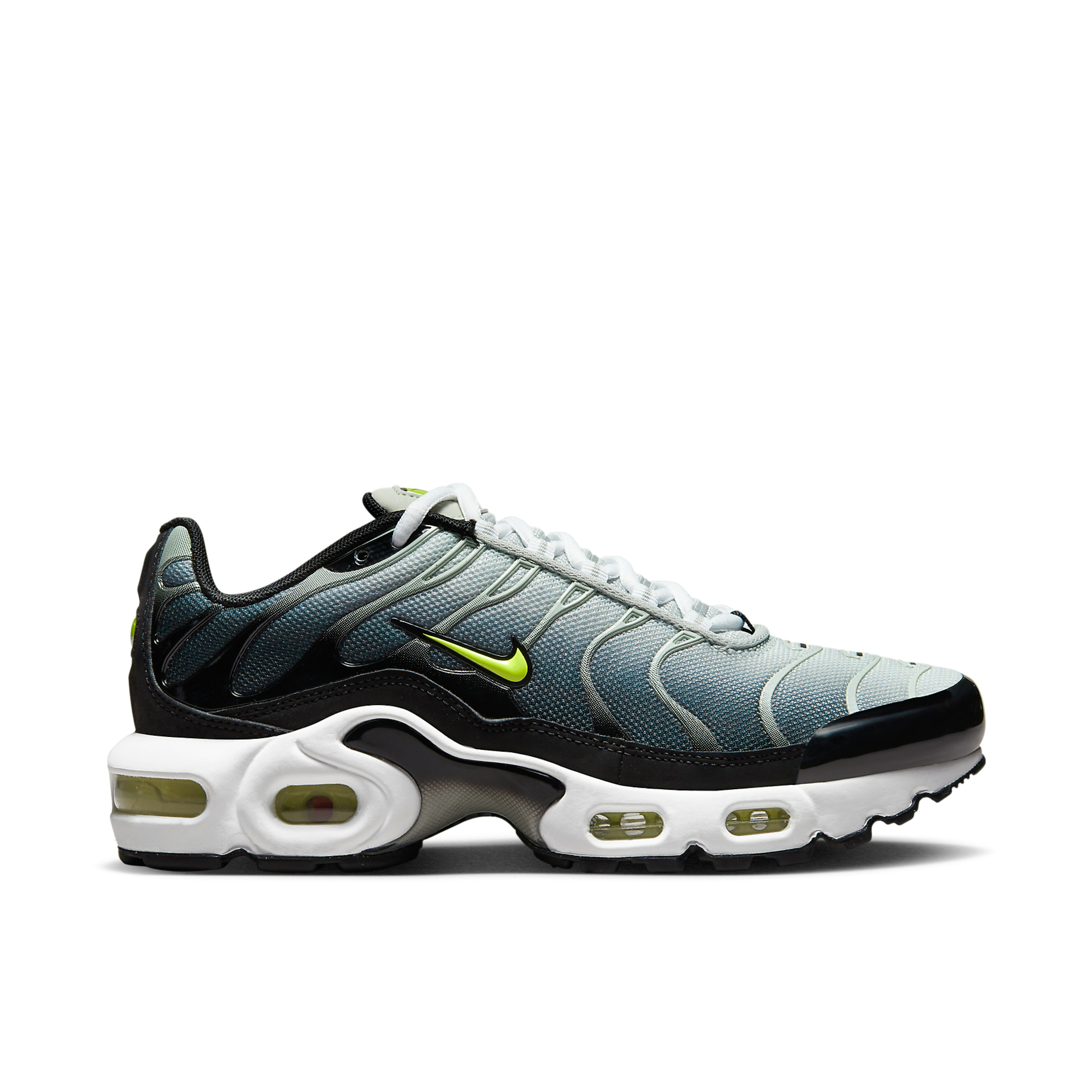 NIKE AIR MAX PLUS BLACK BRIGHT CACTUS GS