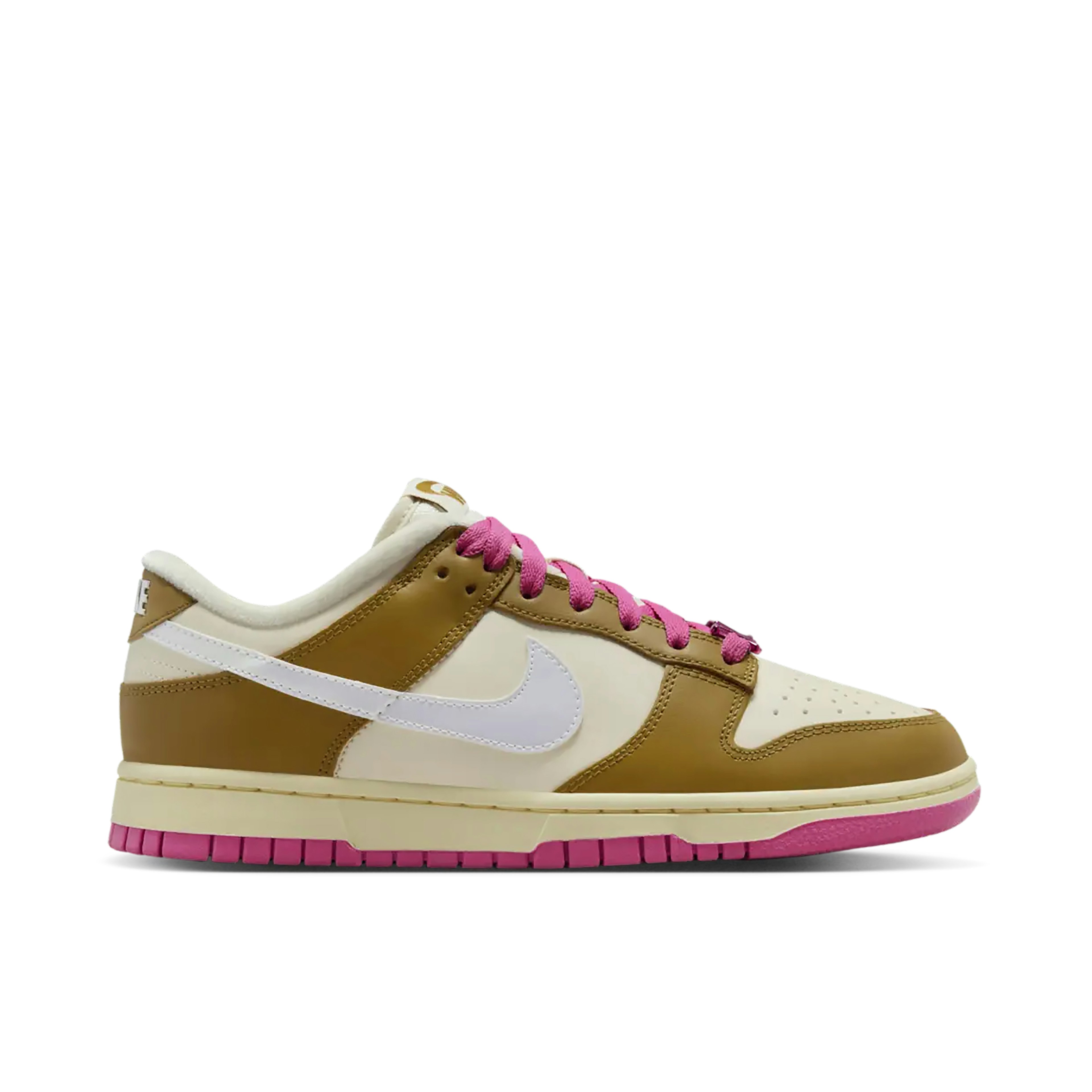 Nike Dunk Low Just Do It Bronzine Pink Womens