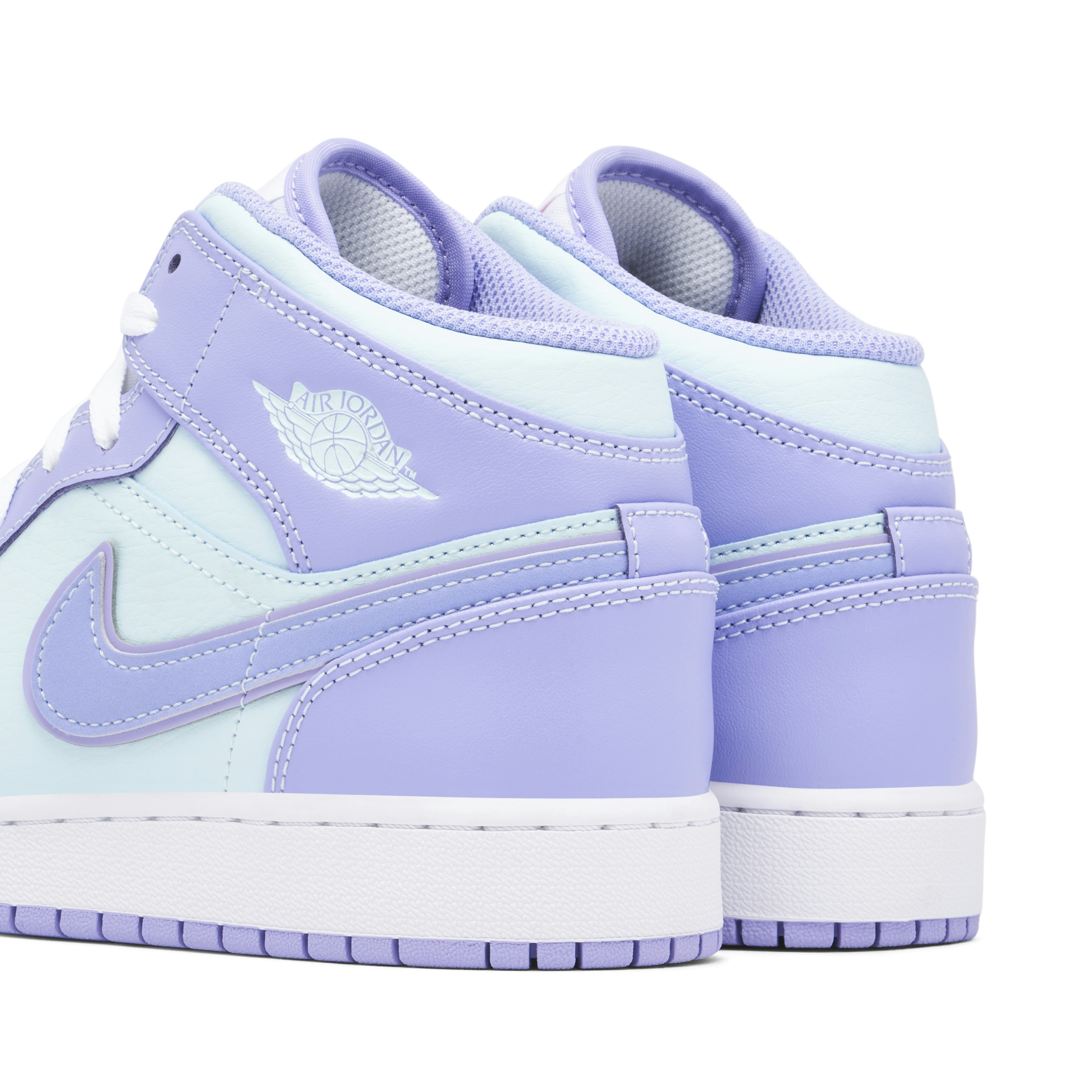 Air Jordan 1 Mid GS Purple Aqua