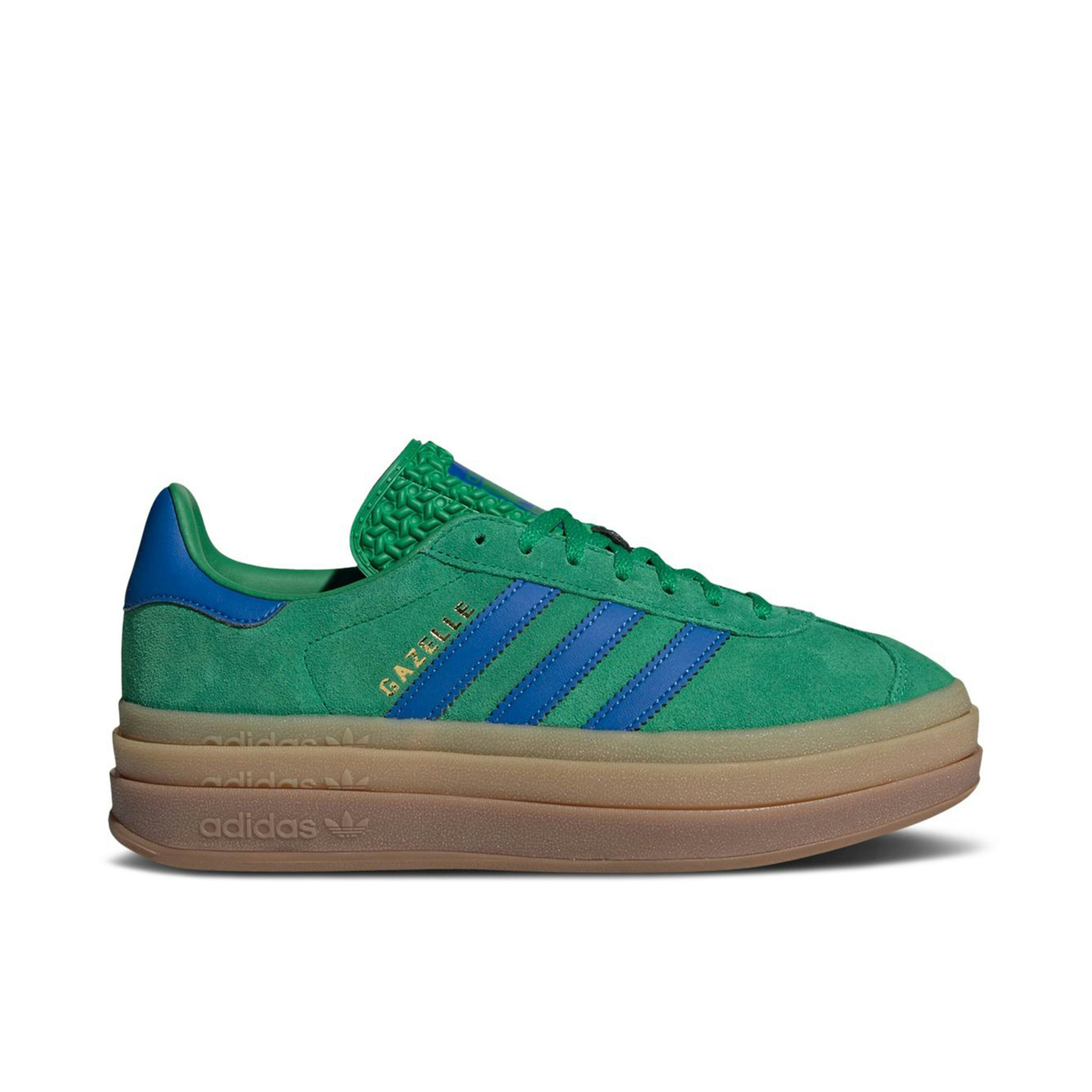 Adidas Gazelle Bold Green Blue Gum Womens