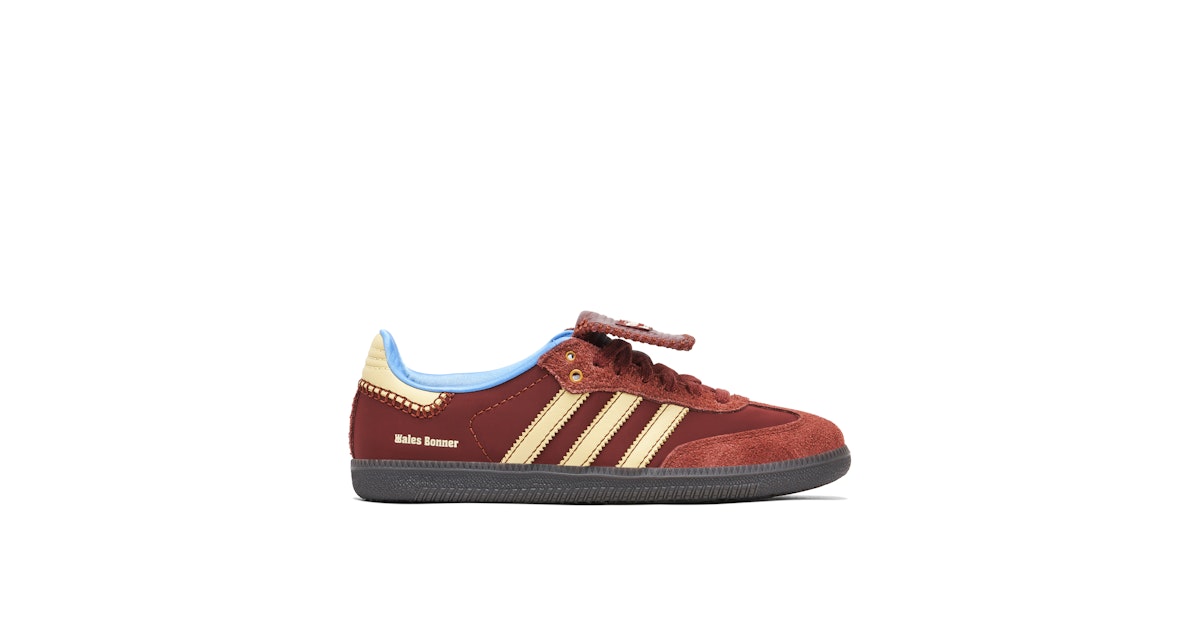 adidas Samba x Wales Bonner Burgundy IE0579 Laced