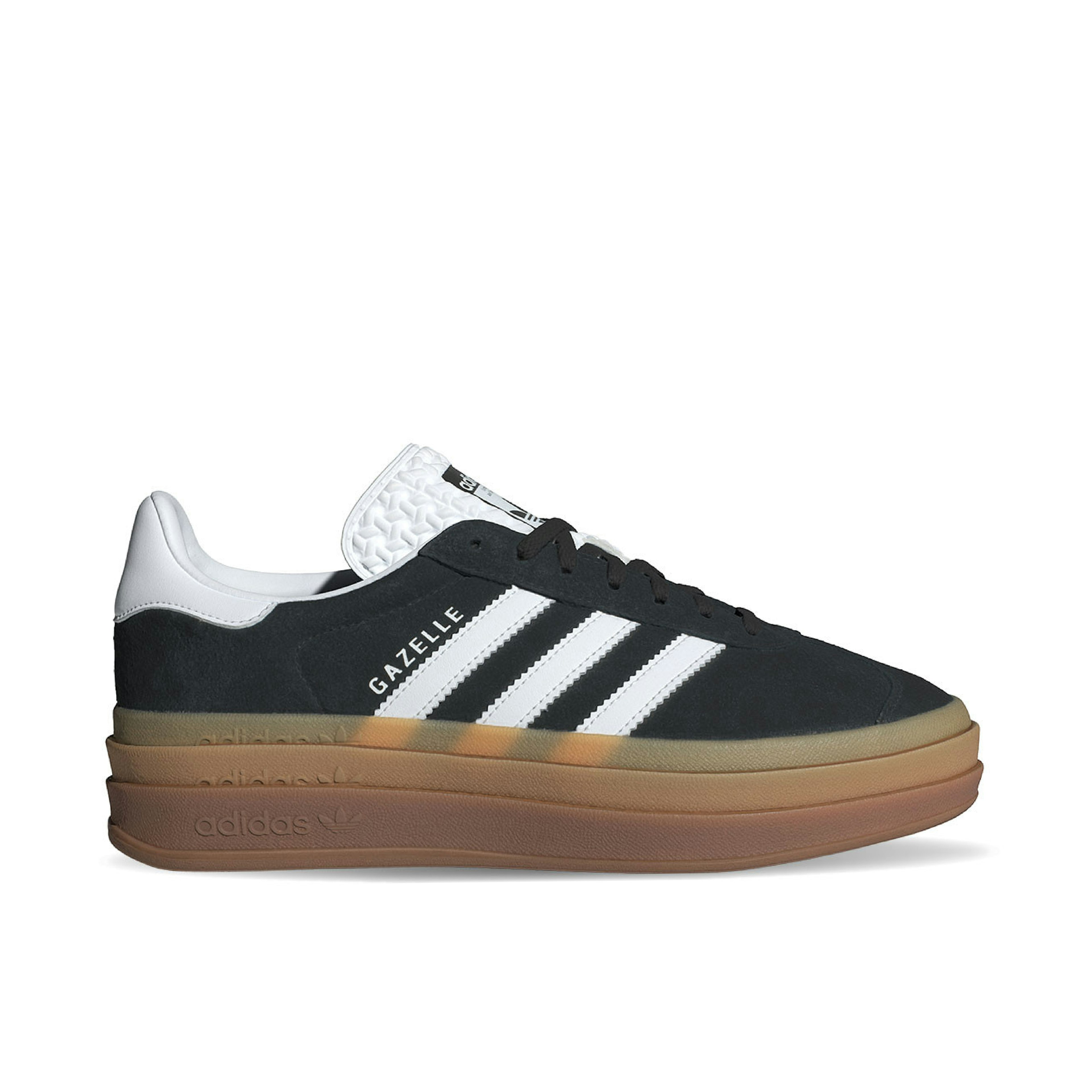 adidas Gazelle Bold Core Black White Gum Femme