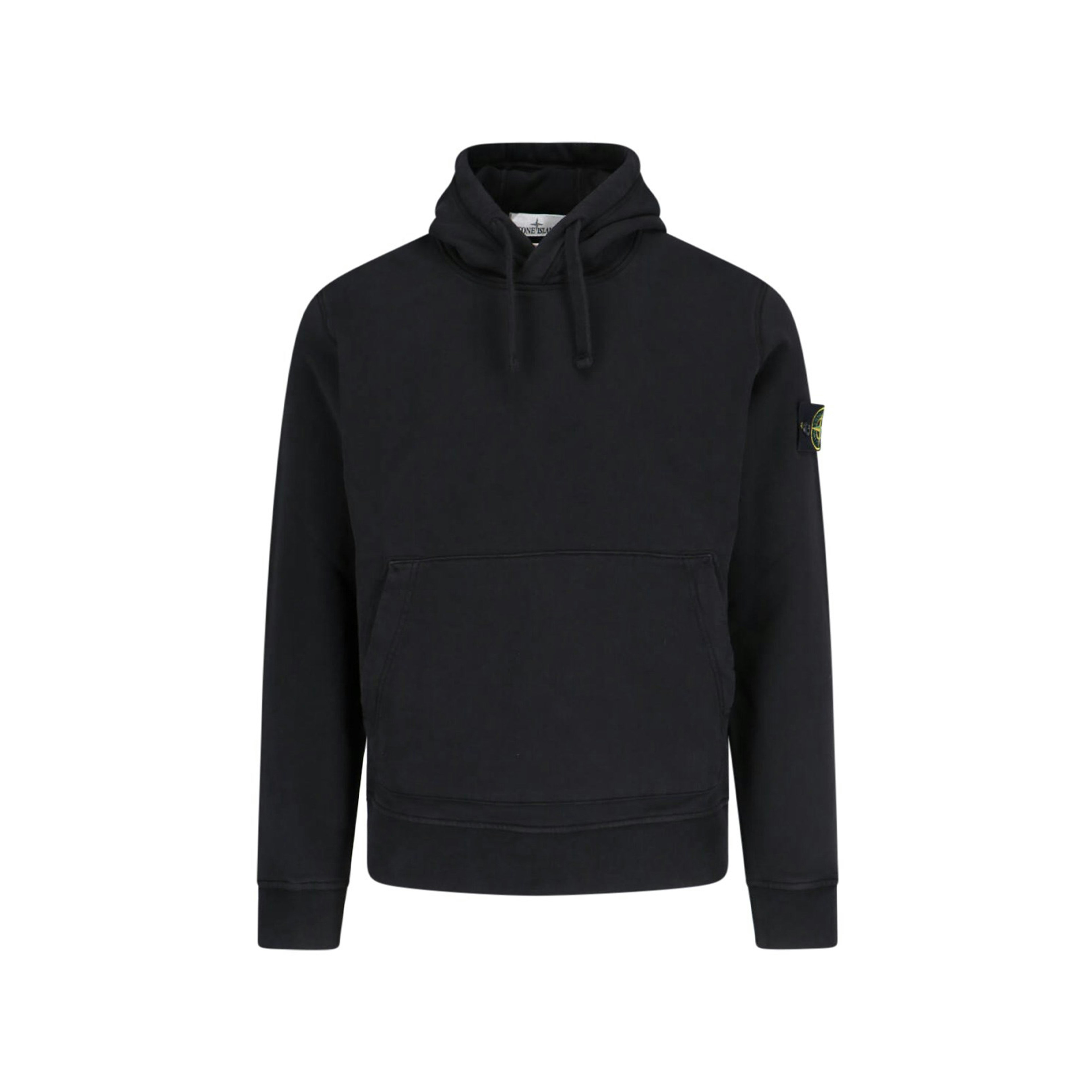 Stone Island Logo Hoodie Black