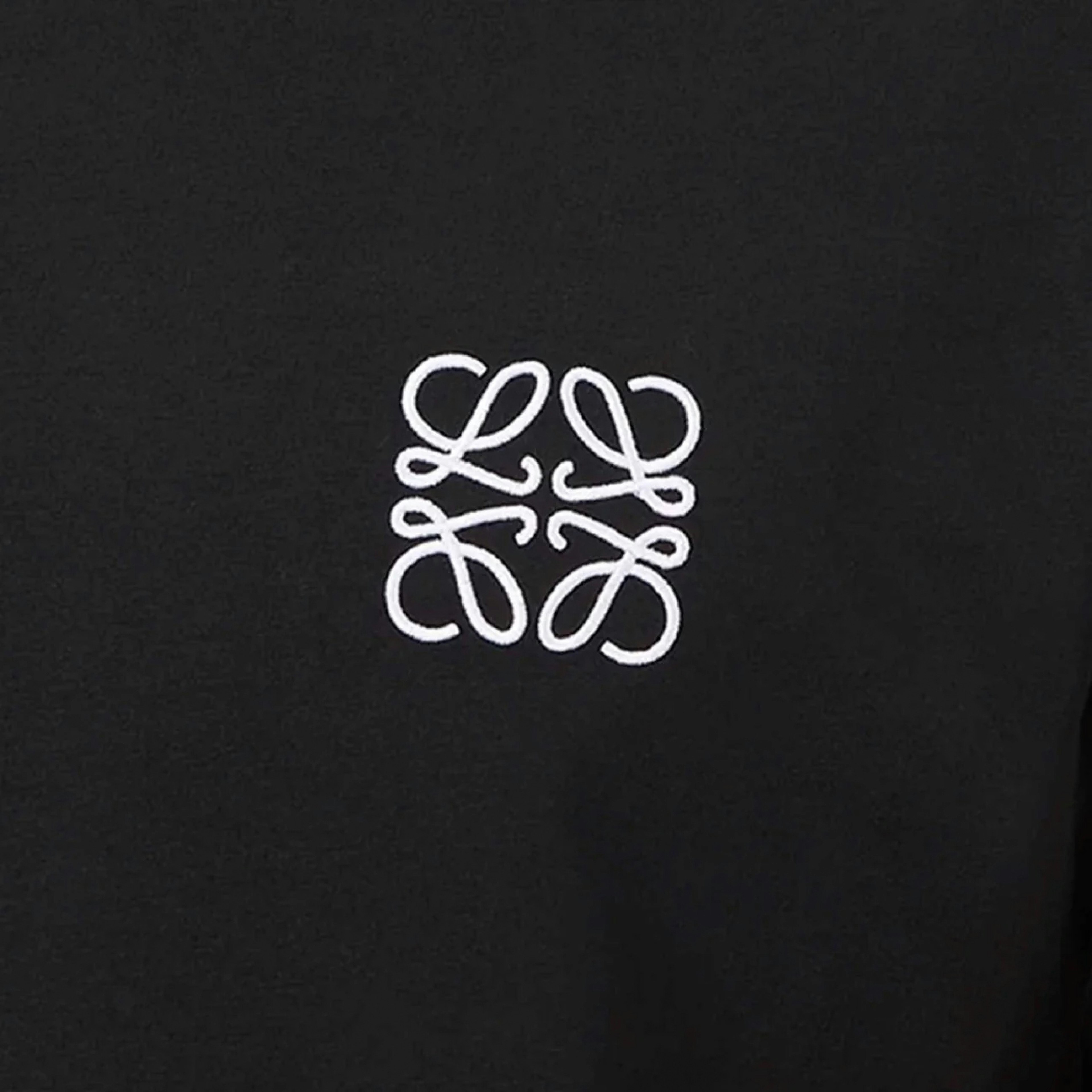 Loewe Anagram Cotton T-Shirt Black