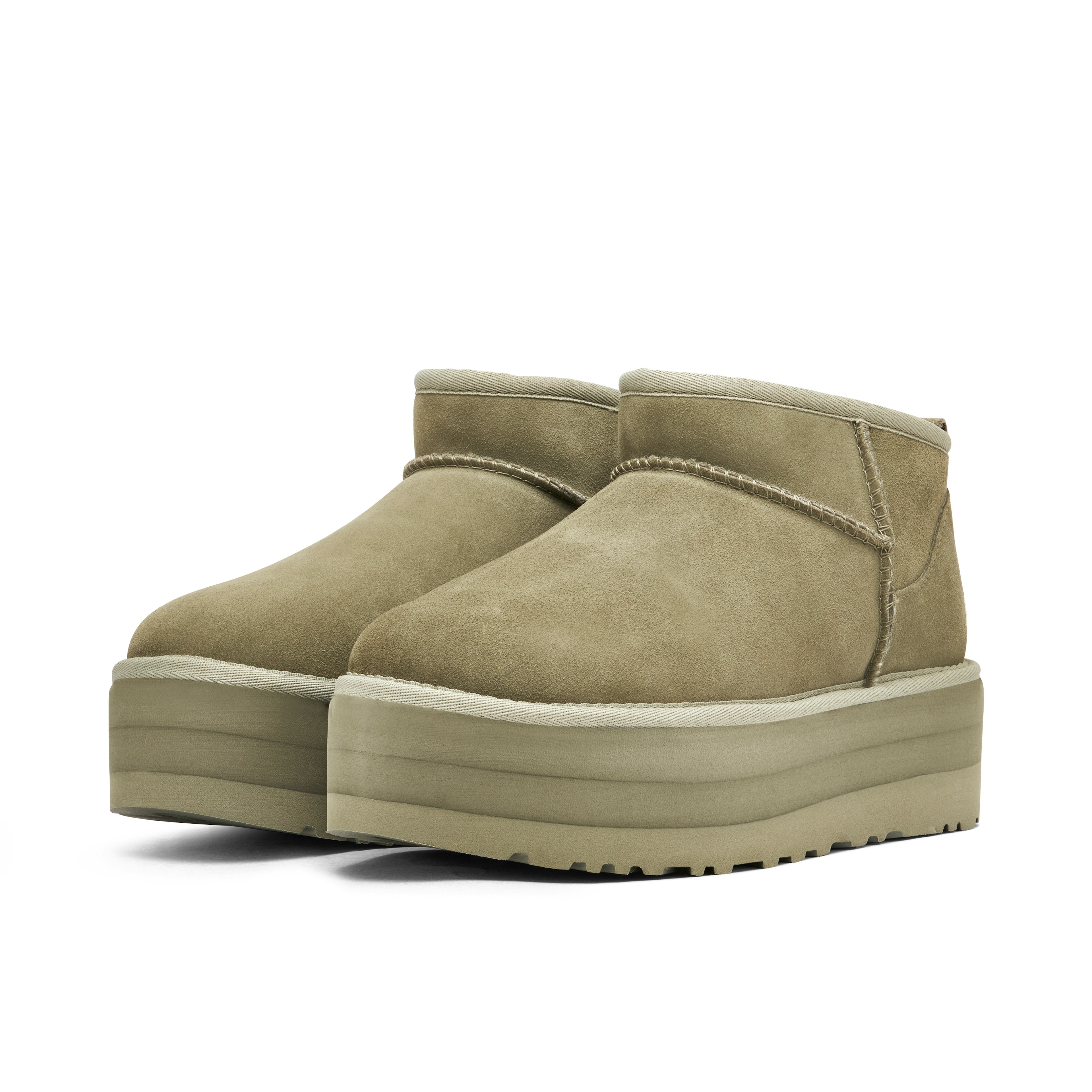 UGG Classic Ultra Mini Platform Moss Green Womens