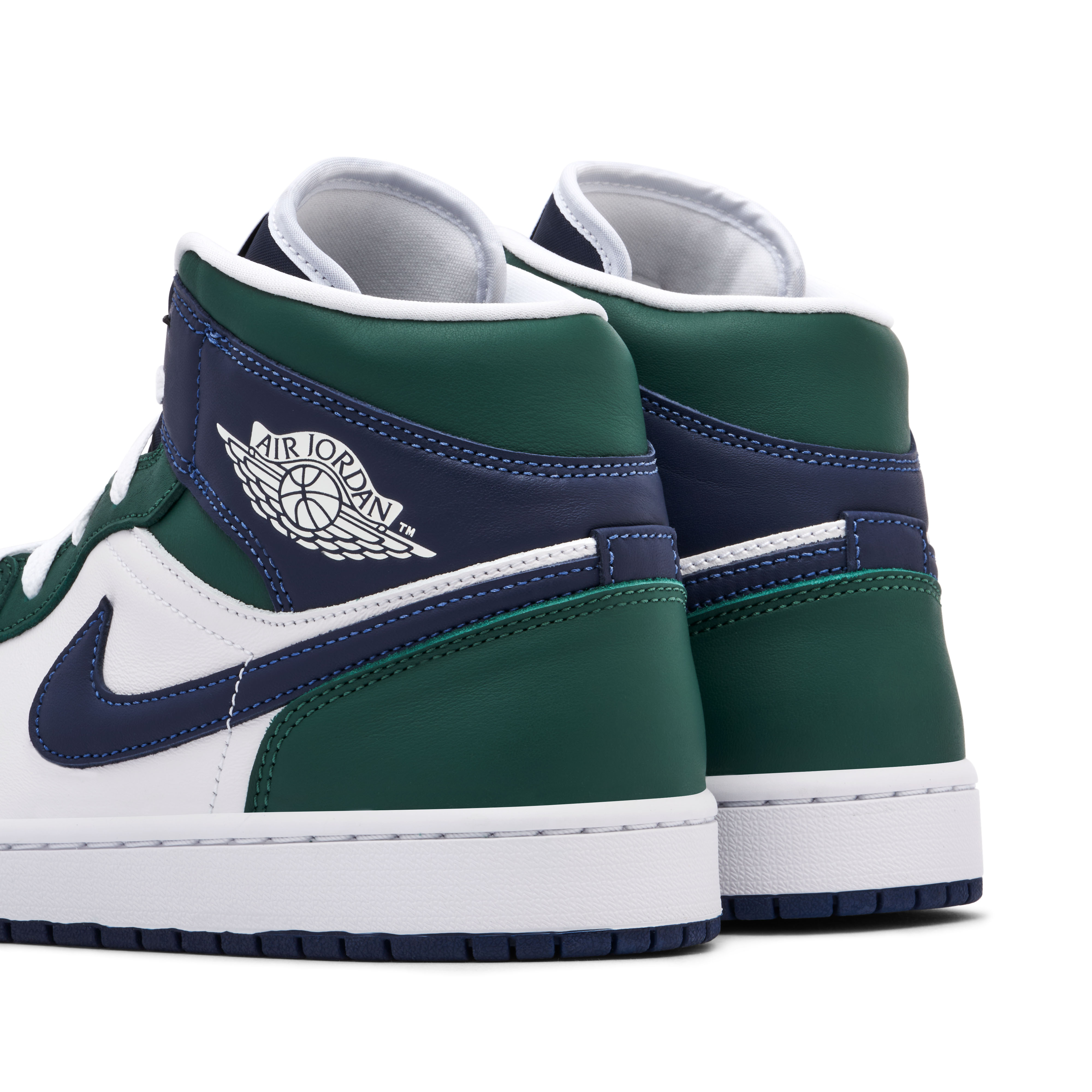 Air Jordan 1 Mid SE White Navy Green Womens | DZ5326-300 | Laced