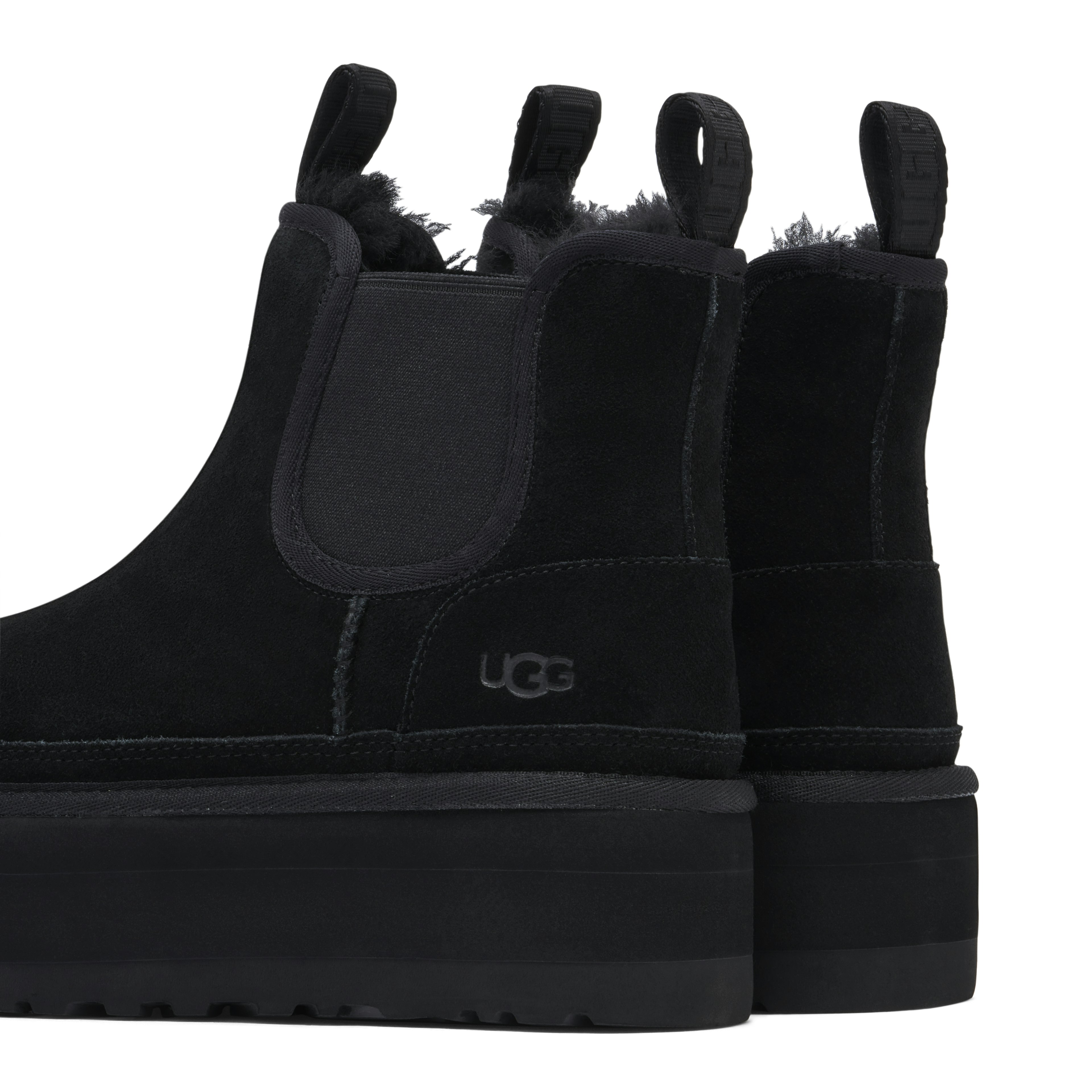 UGG Neumel Platform Chelsea Boot Black Womens