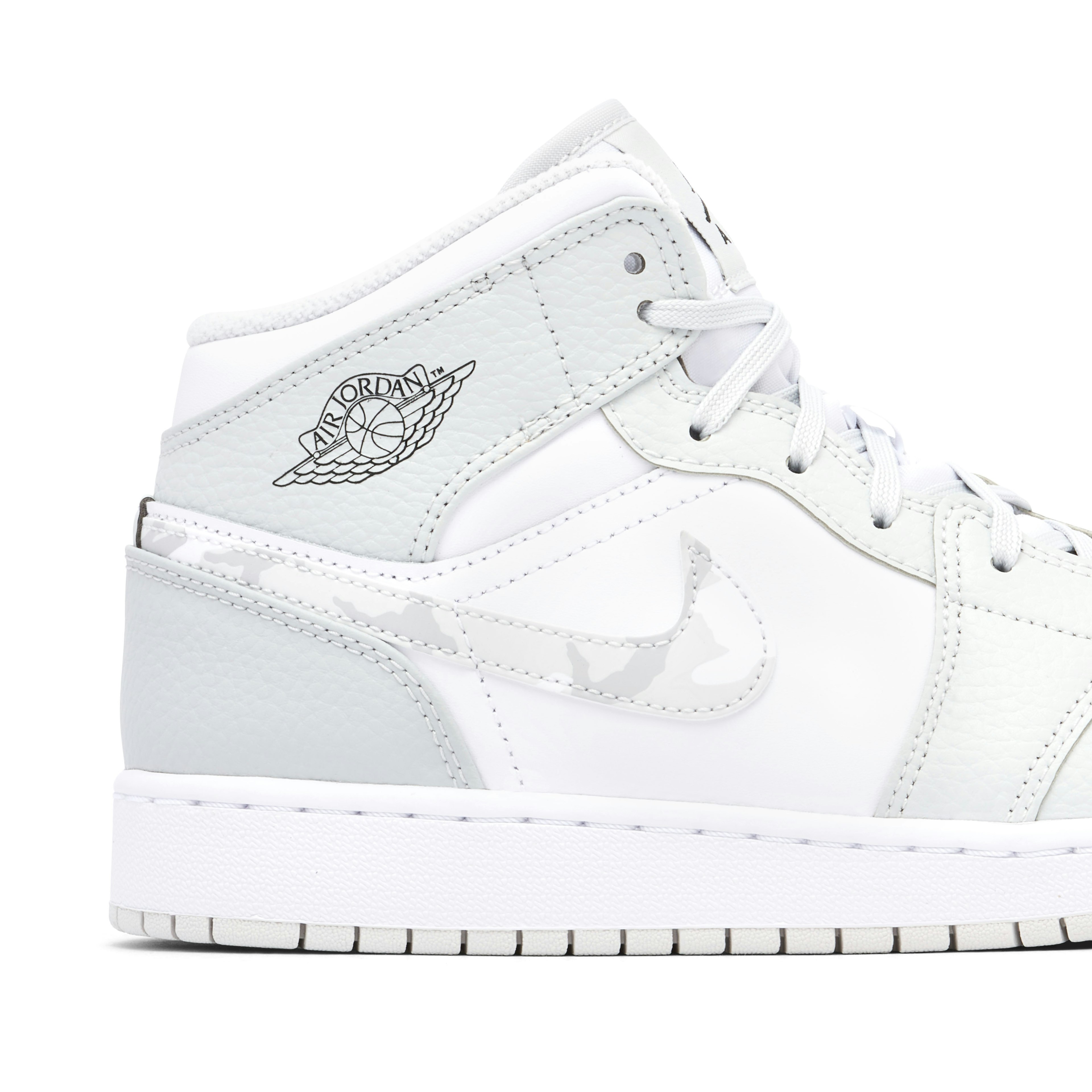 Air Jordan 1 Mid Grey Camo GS