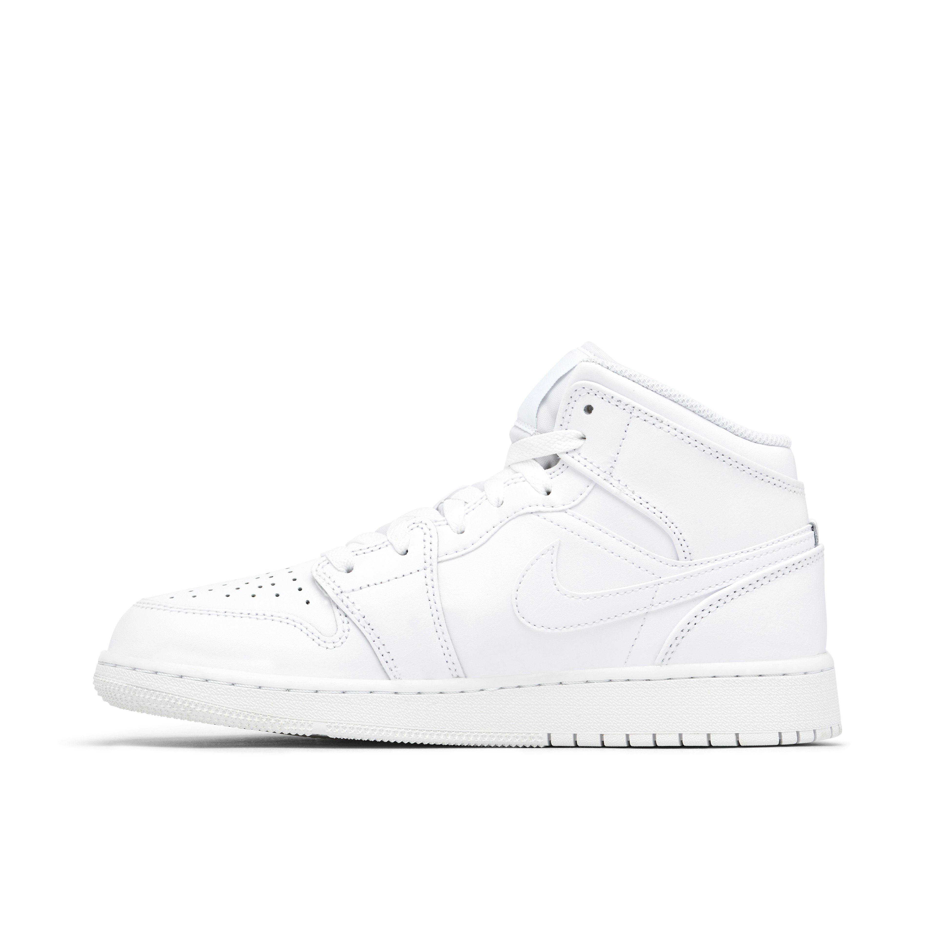 Air Jordan 1 Mid Triple White GS 2023