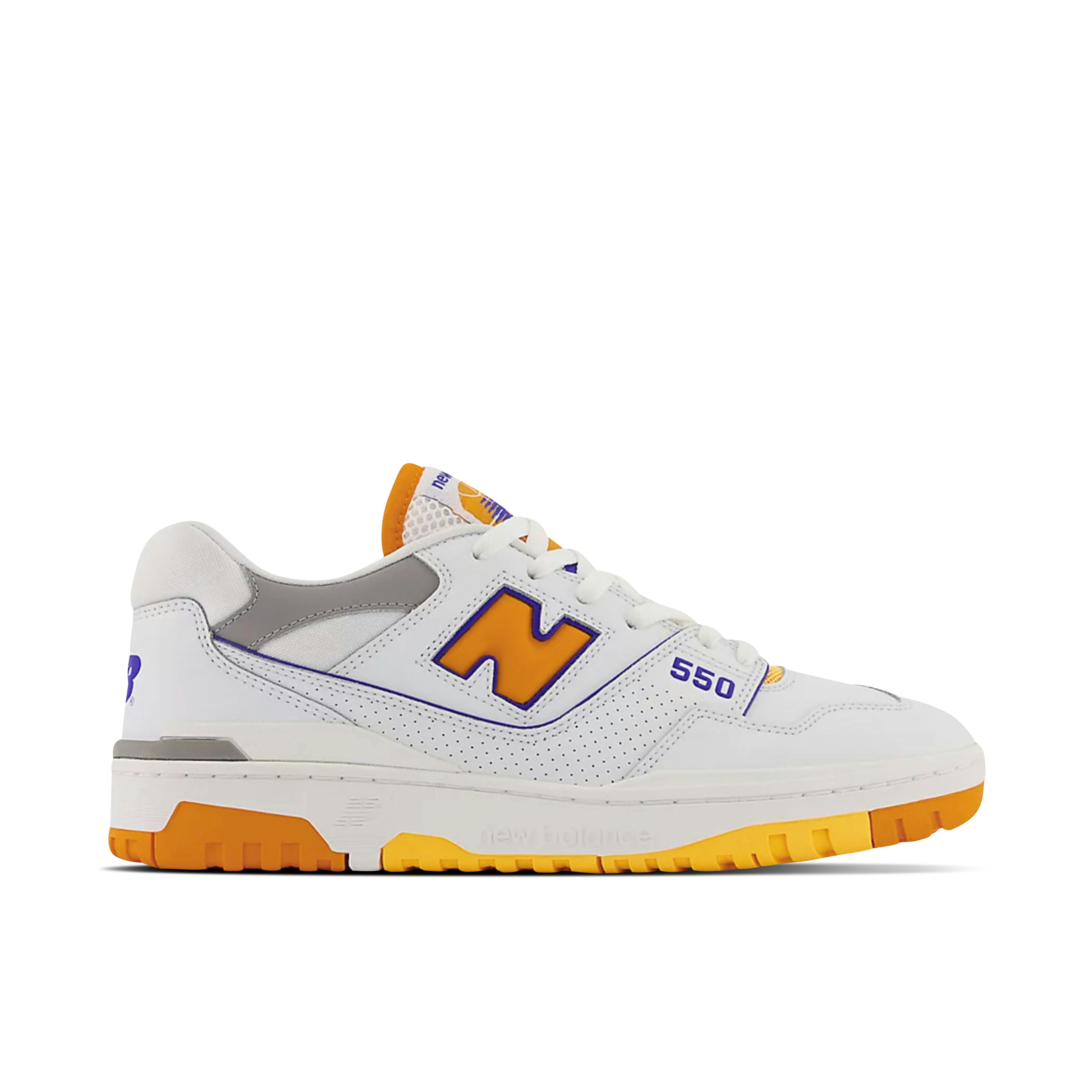 New Balance 550 White Vibrant Orange