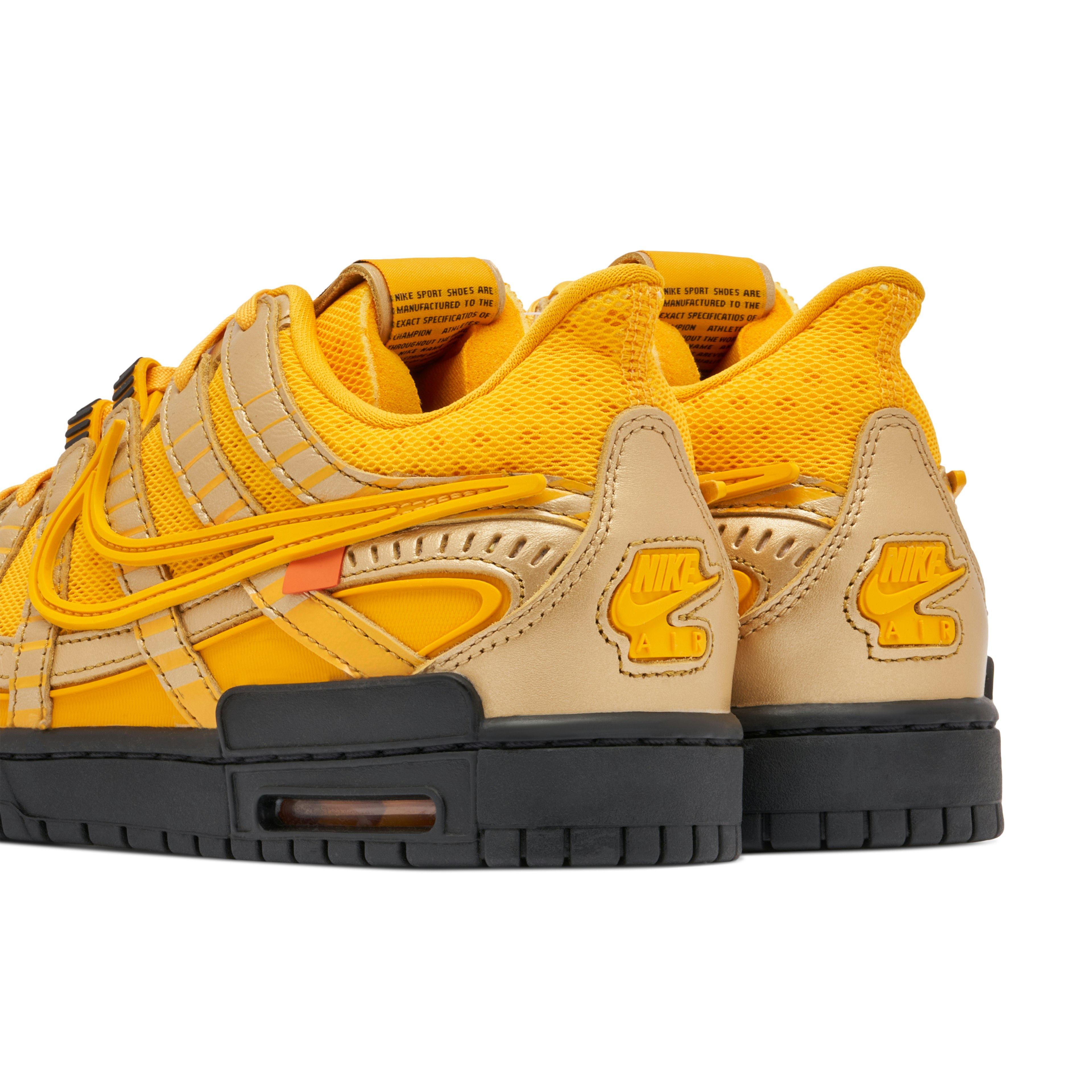 Rubber Dunk x Off White University Gold