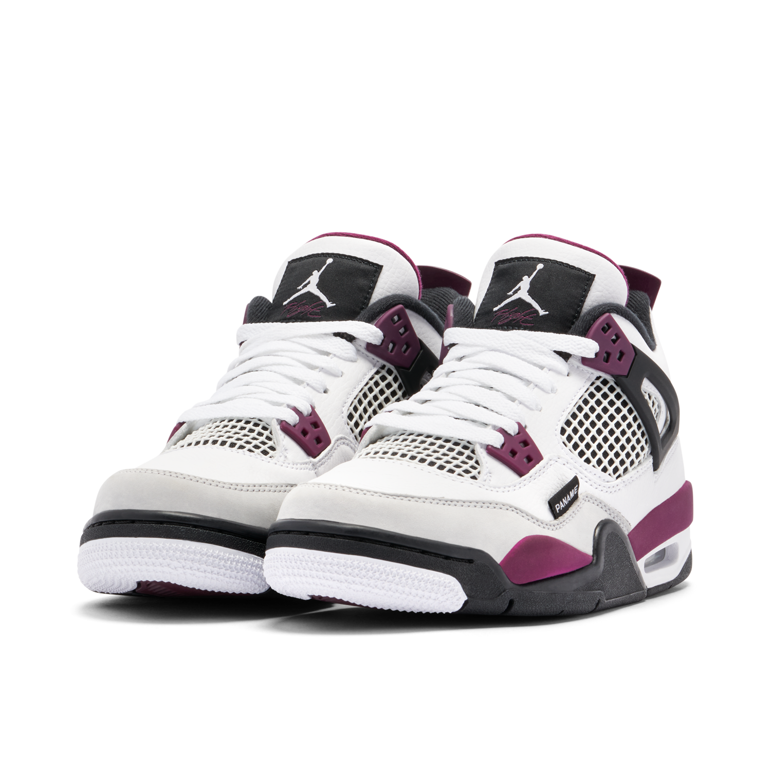 Air Jordan 4 x PSG White Neutral Grey Bordeaux GS