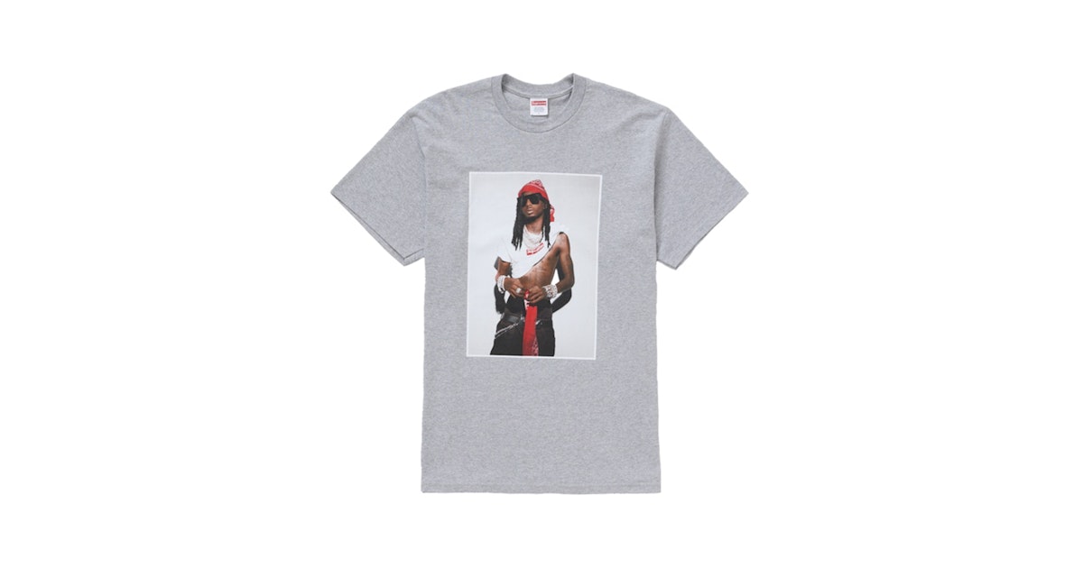 Supreme Playboi Carti Tee Heather Grey SUPREME-01770 Laced
