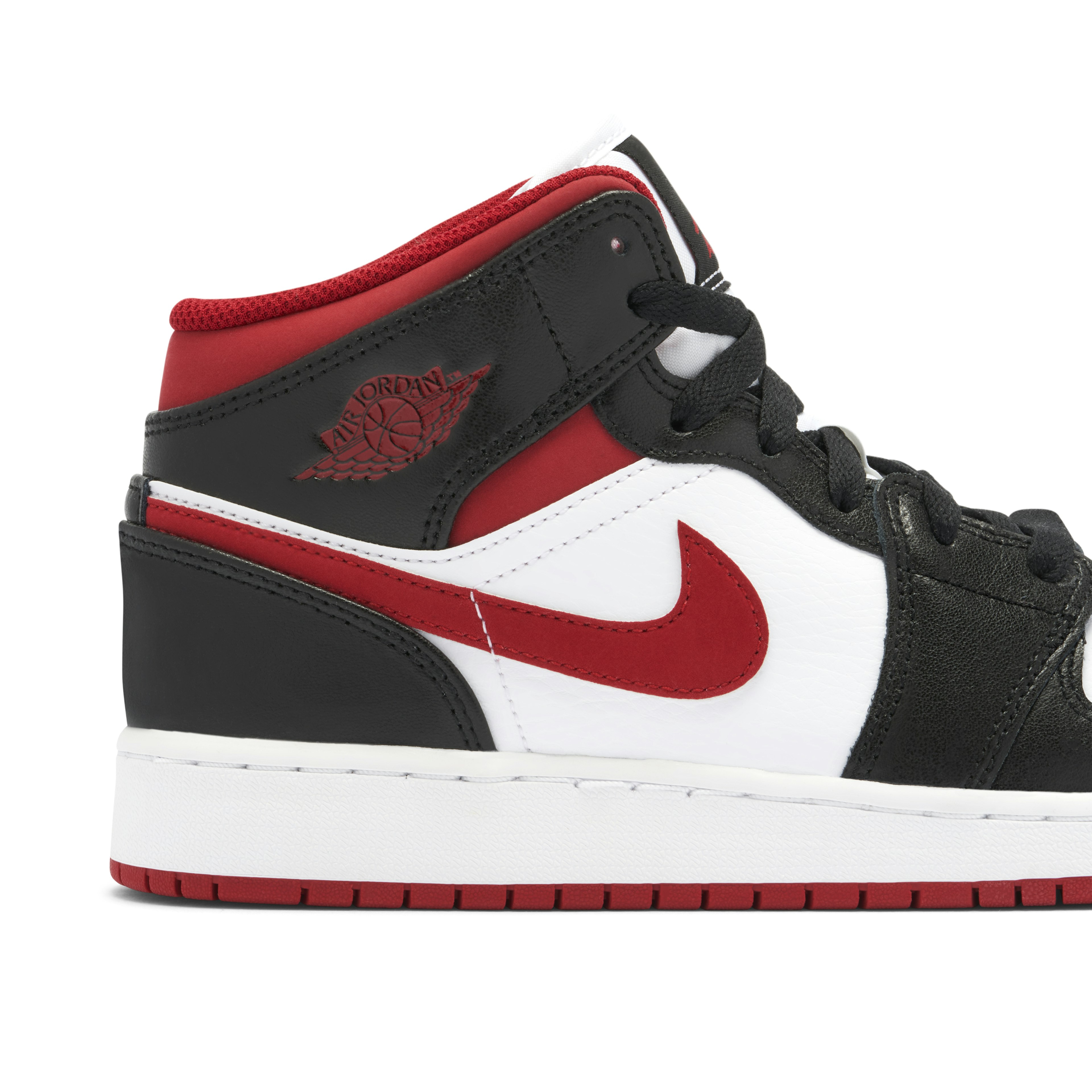 Air Jordan 1 Mid Black White Gym Red GS