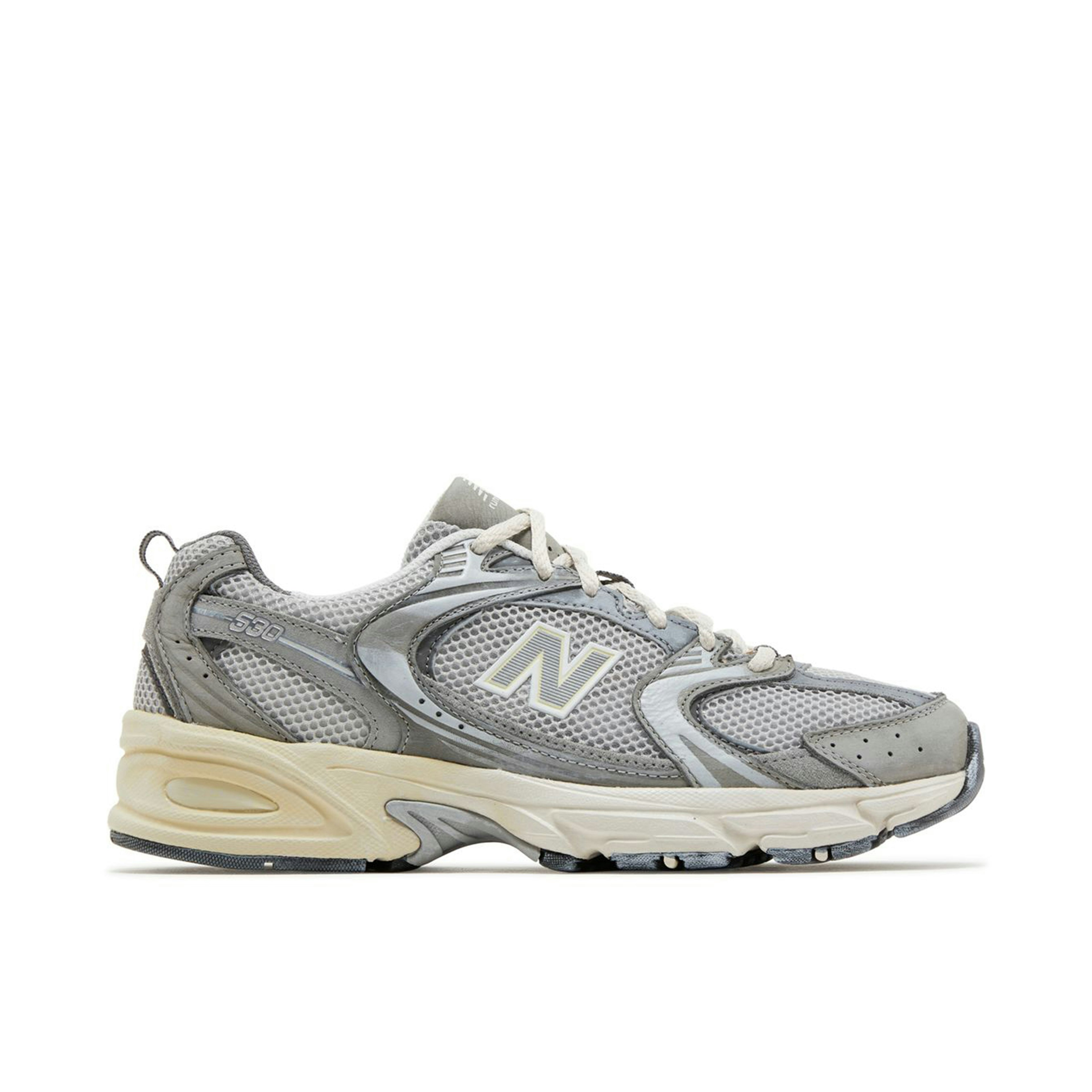 new balance Sneaker bassa grigio giallo chiaro bianco blu fumo