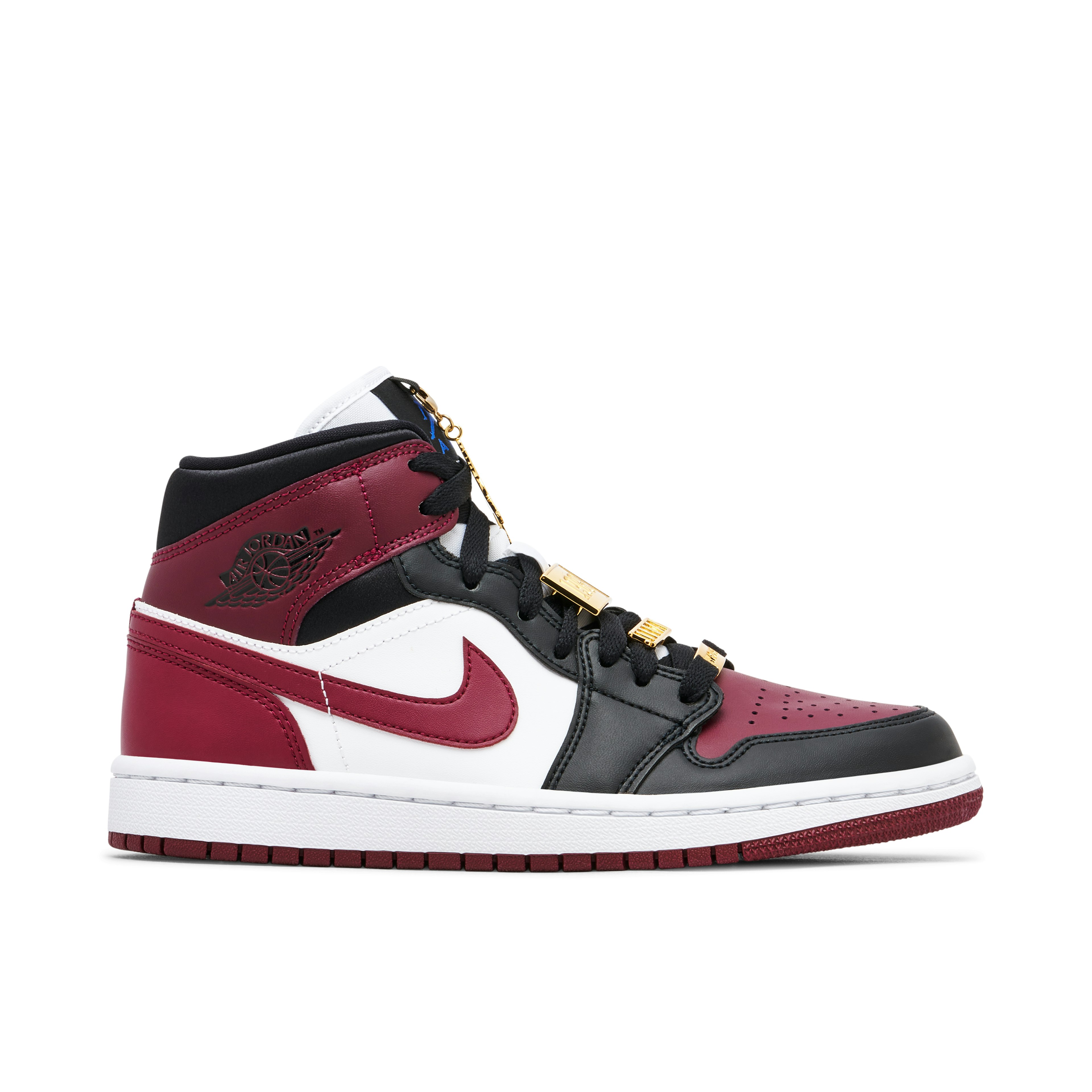 AIR Cal JORDAN Maroon Black Gold Pendants