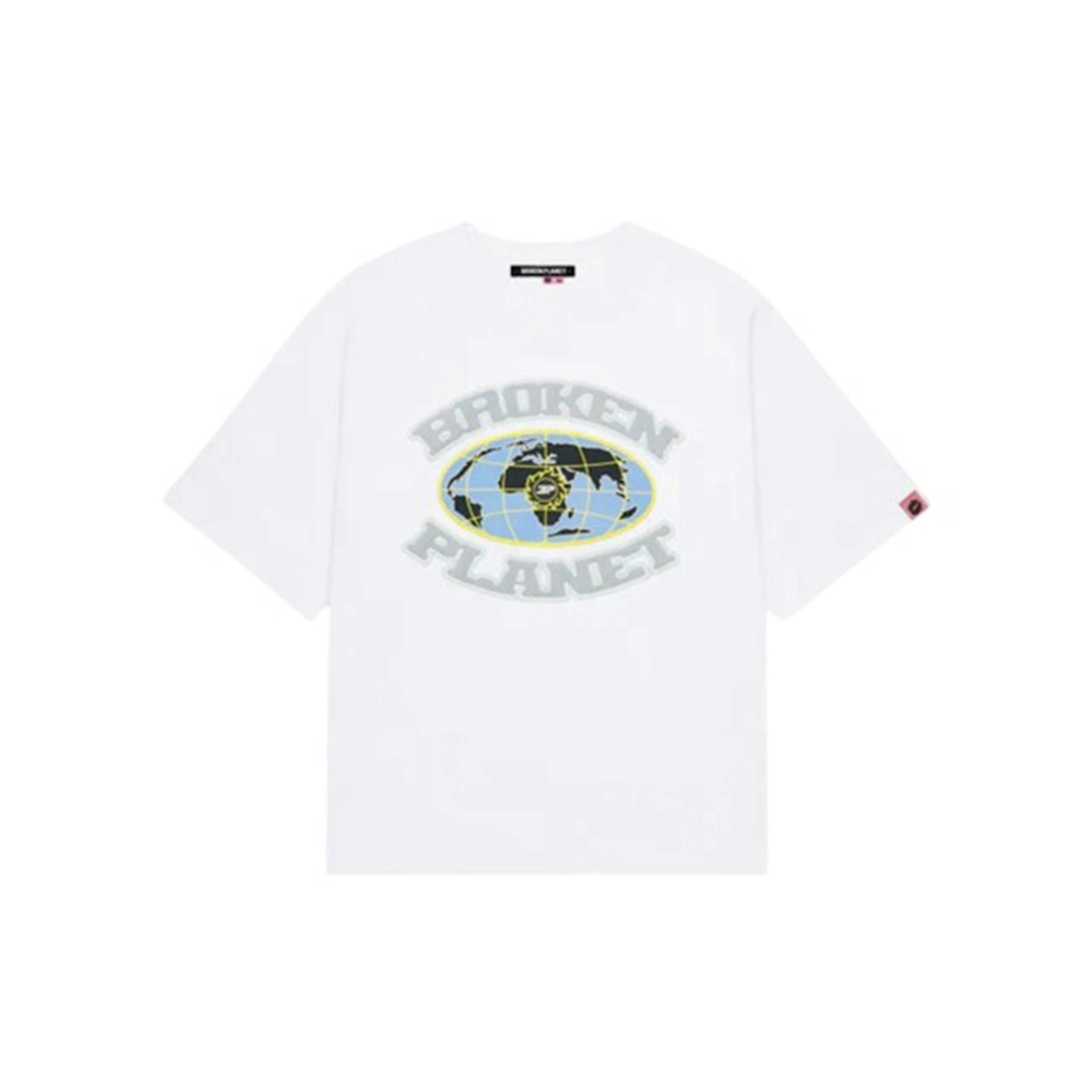 Broken Planet Market Grid T-Shirt Snow White