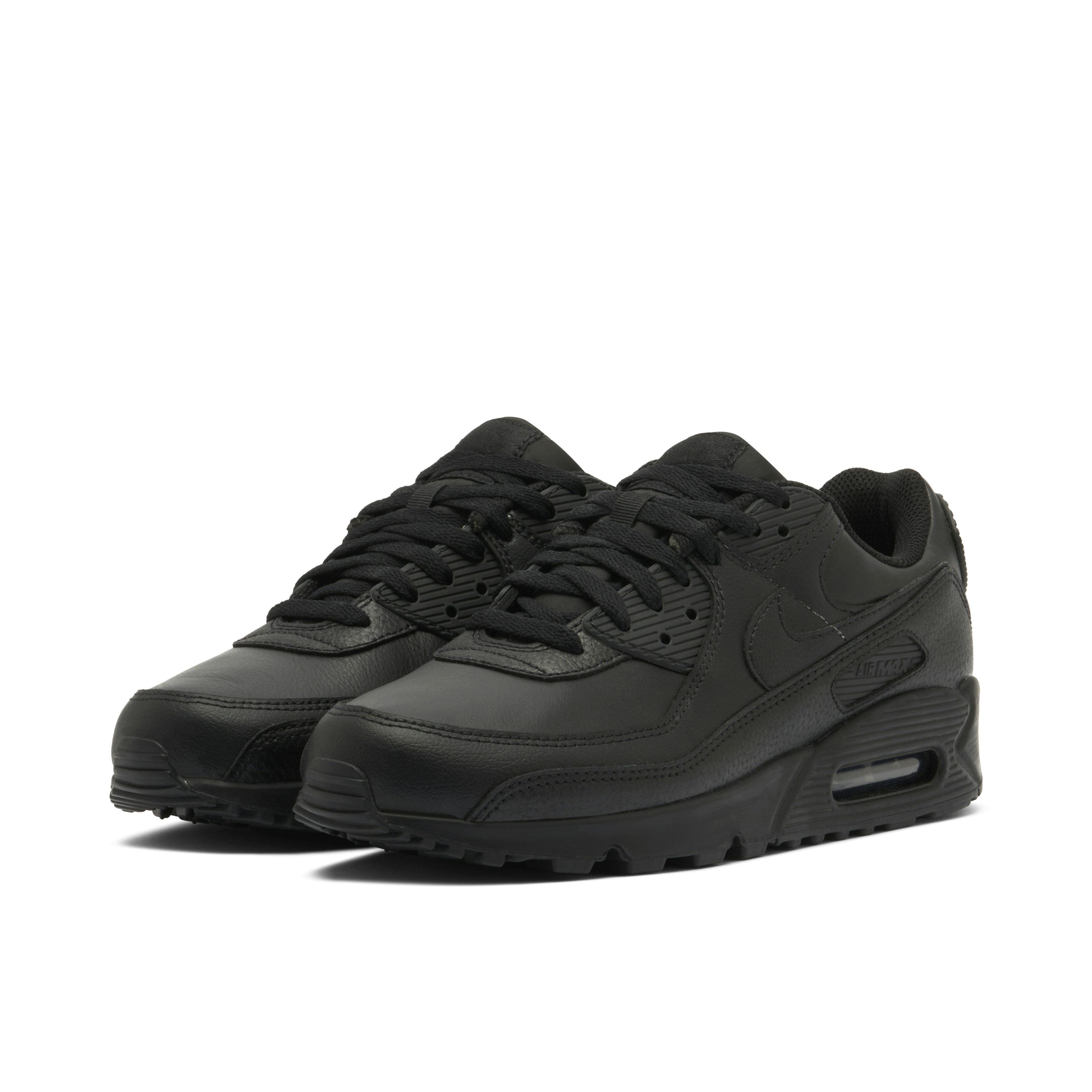 Nike Air Max 90 Triple Black Leather 2020