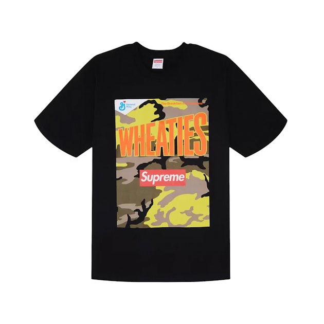 Supreme Wheaties Tee Black | SUPREME-00039 | Laced 