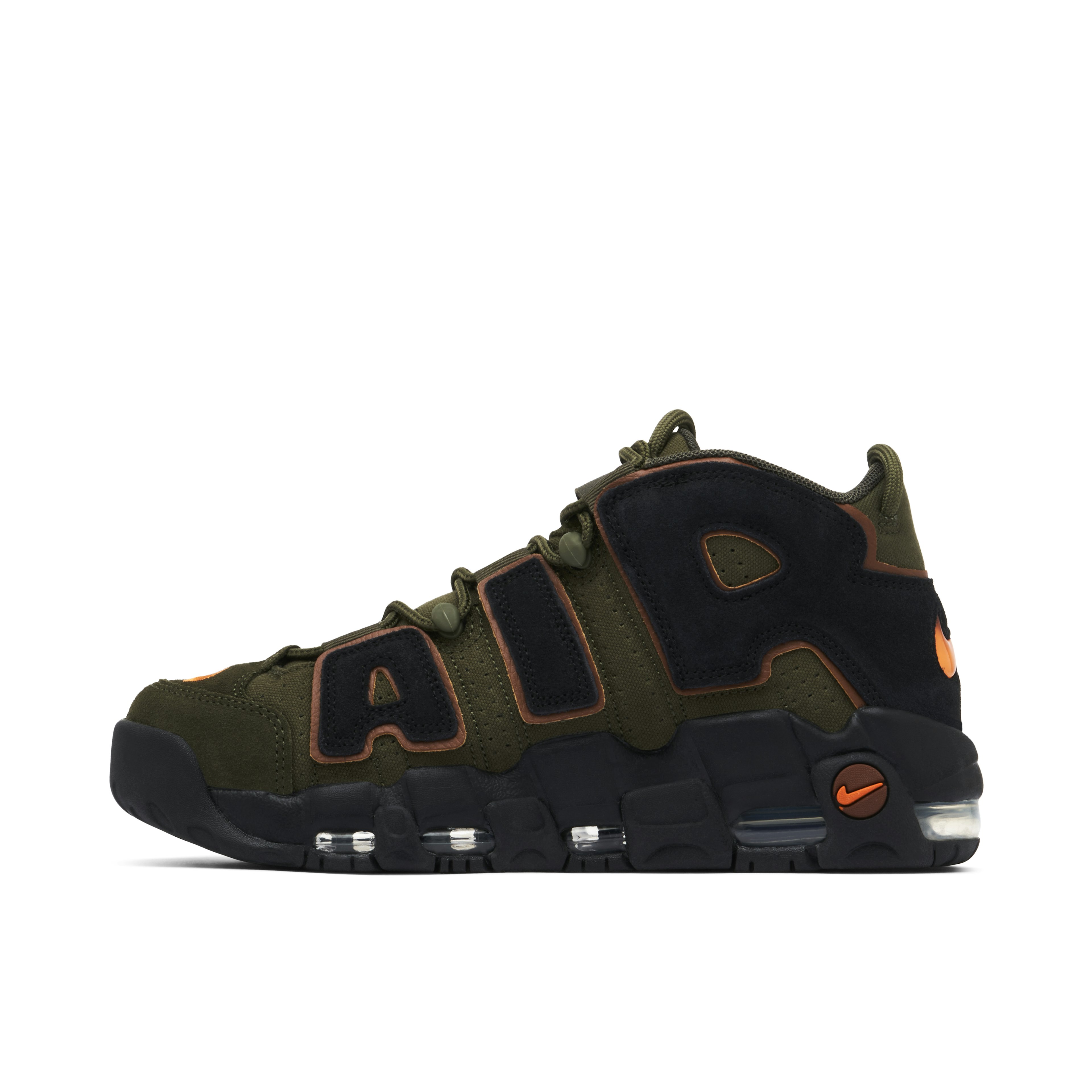 Nike Air More Uptempo 96 Cargo Khaki & Black