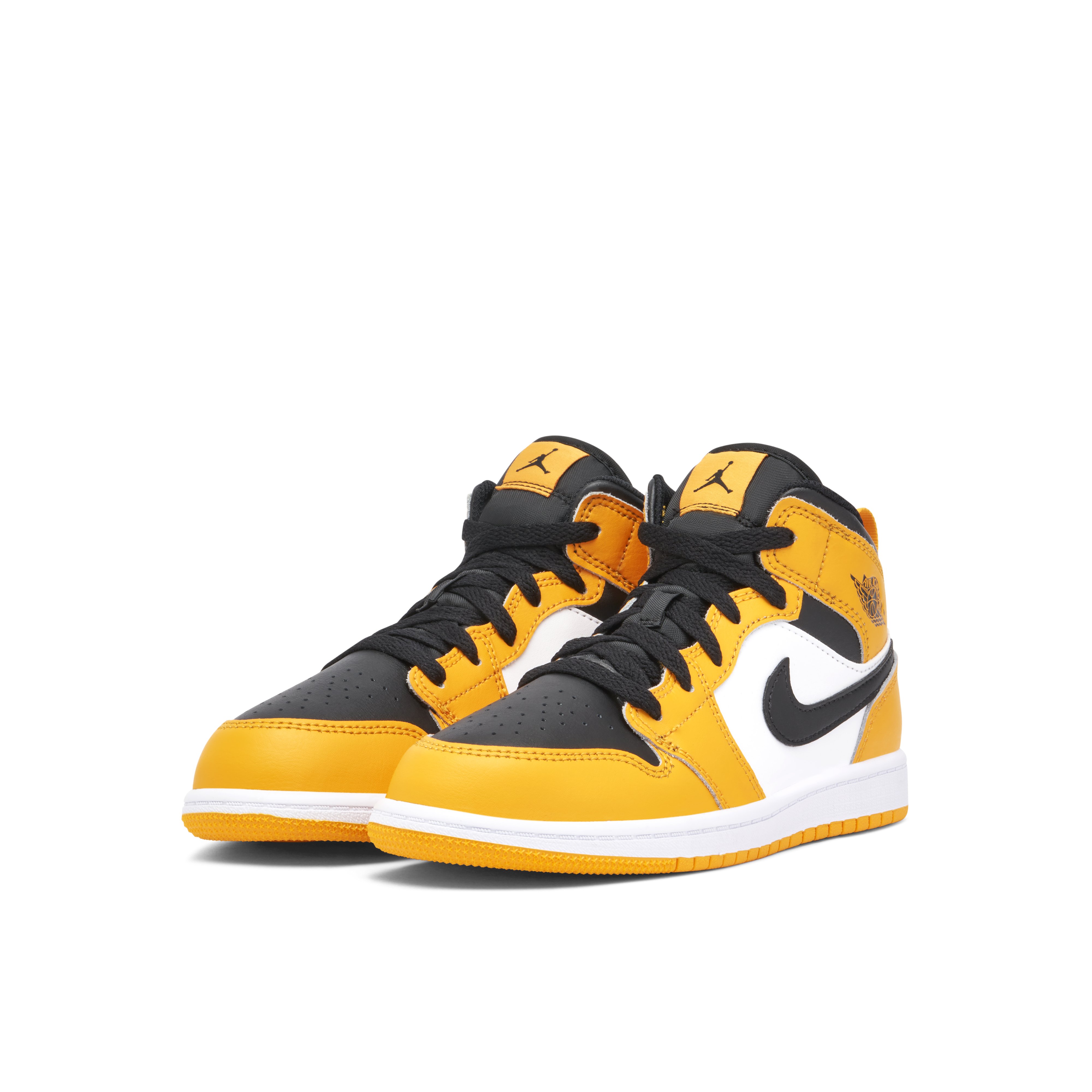 **LIKE NEW** Air shops Jordan 1 Mid Black University Gold Size 12C - $75