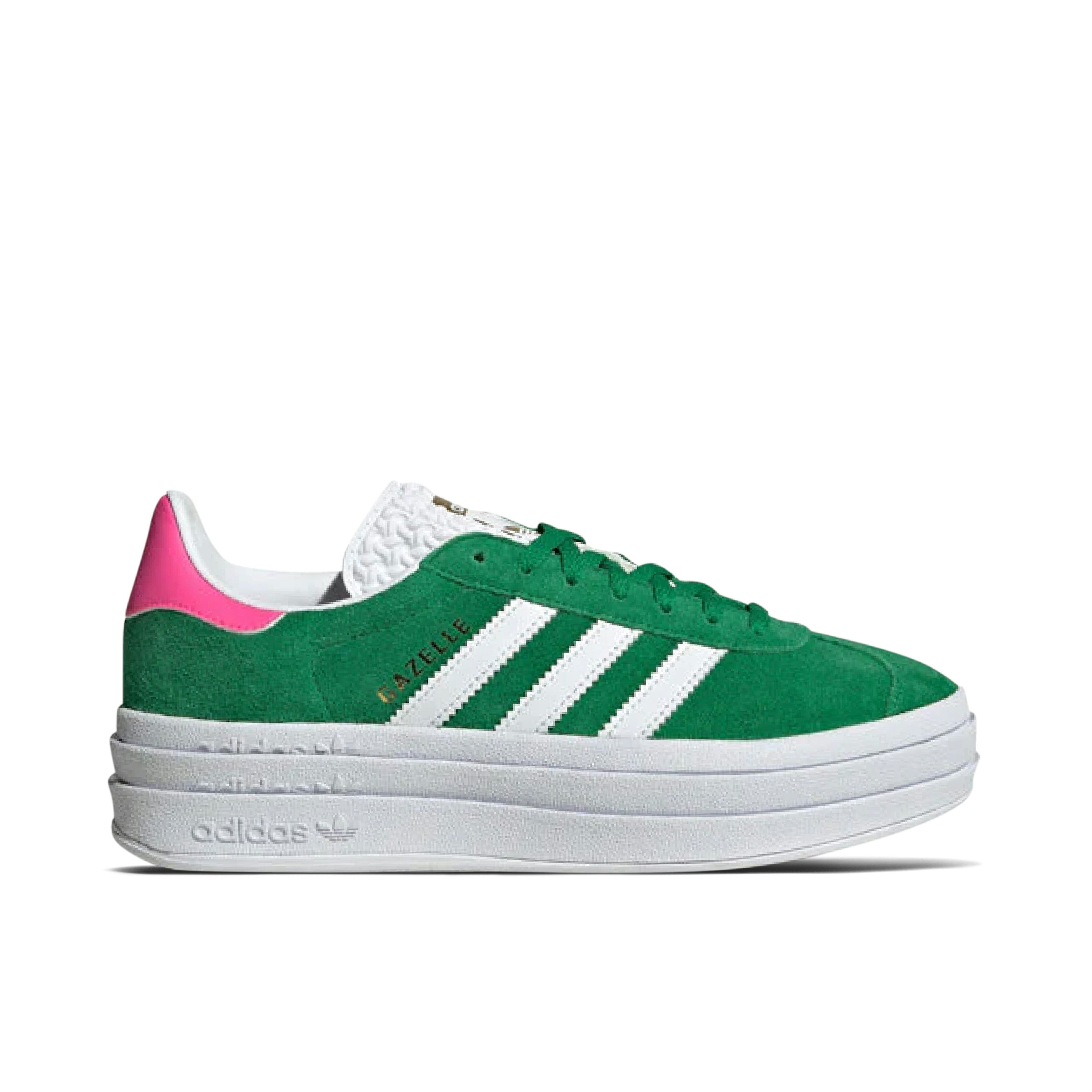 adidas Gazelle Bold Green Lucid Pink Femme