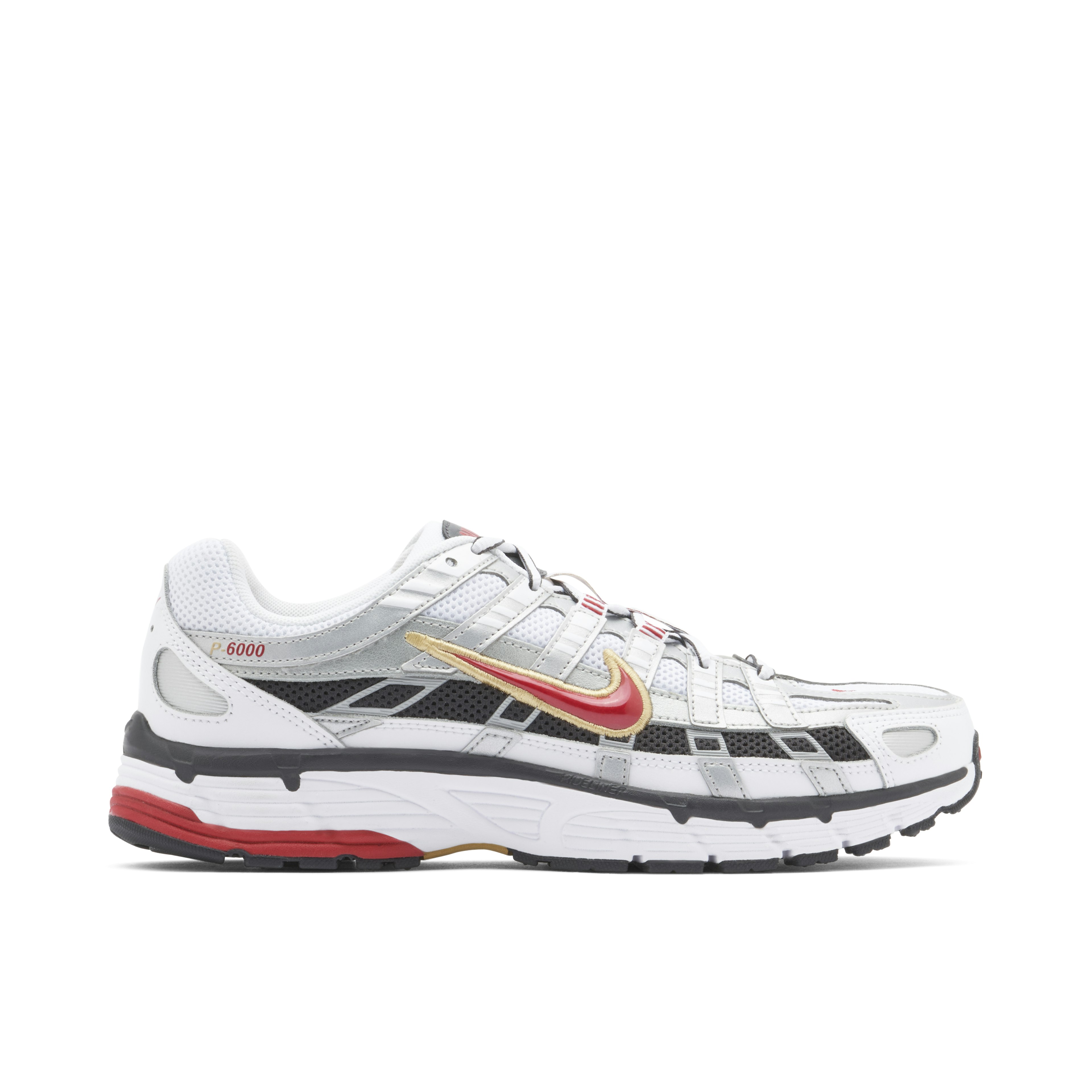 Nike P-6000 White Gold Red Femme