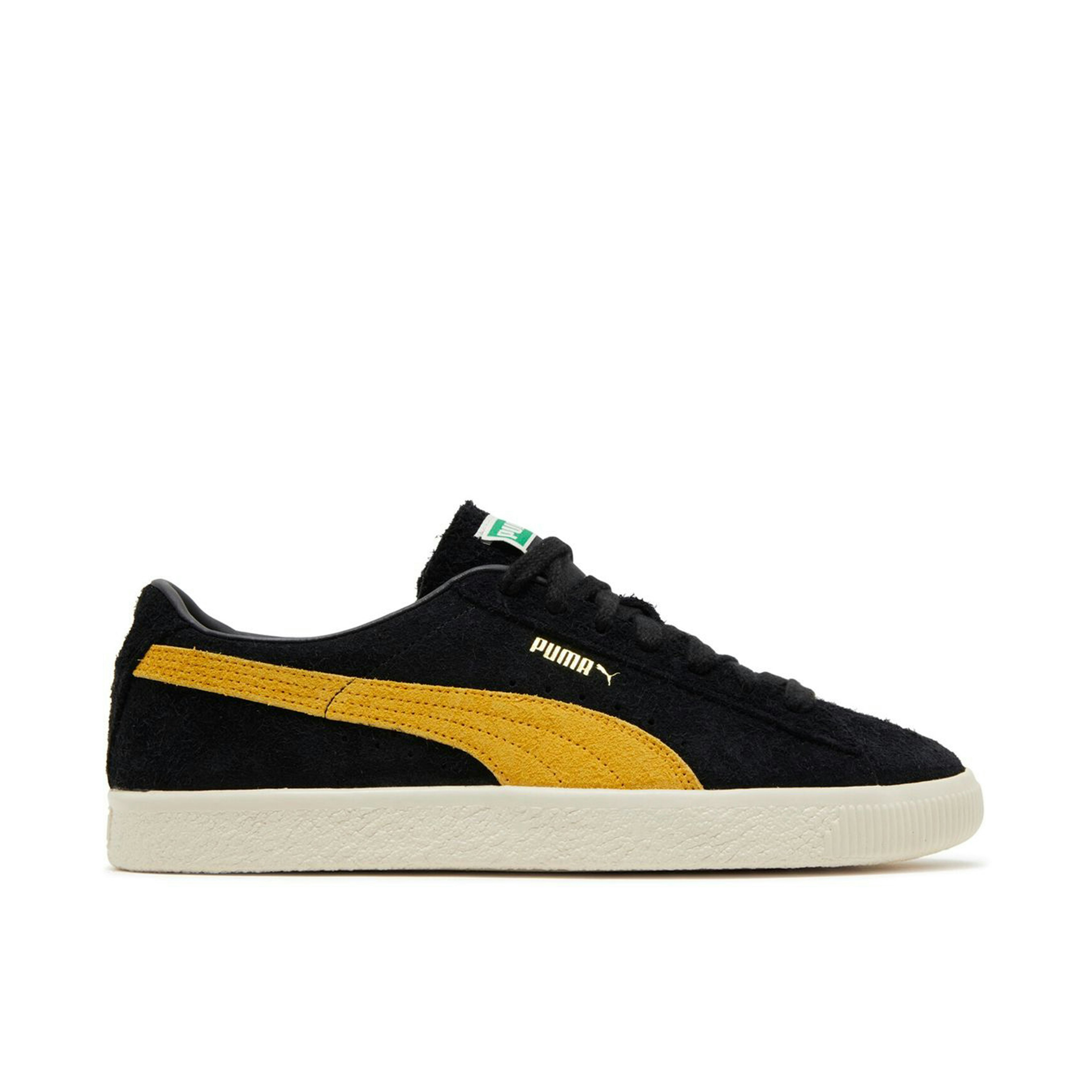 Puma Suede Vintage Black Mustard Seed Hairy Suede