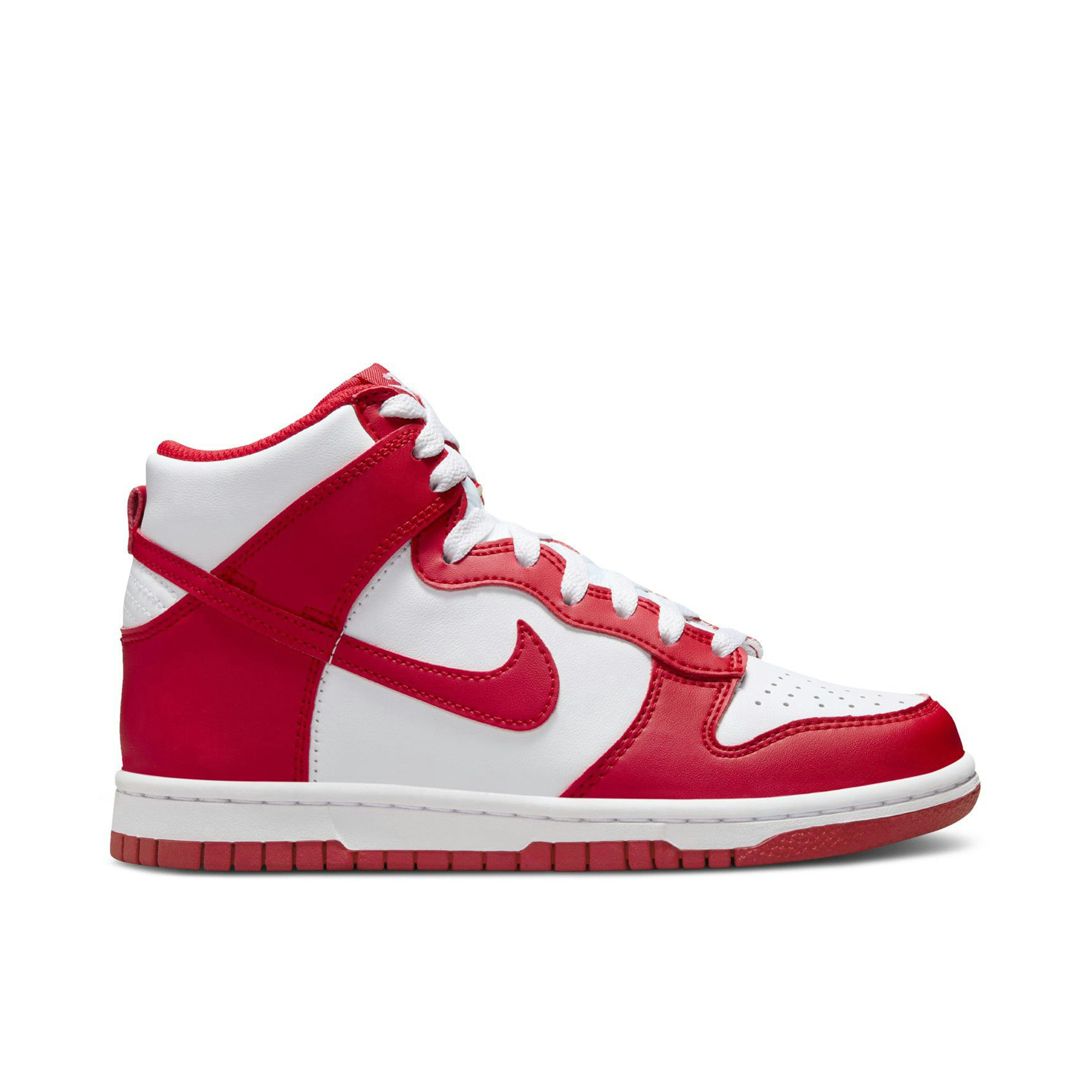 Nike Dunk High Championship White Red (Red Tongue Tag) GS