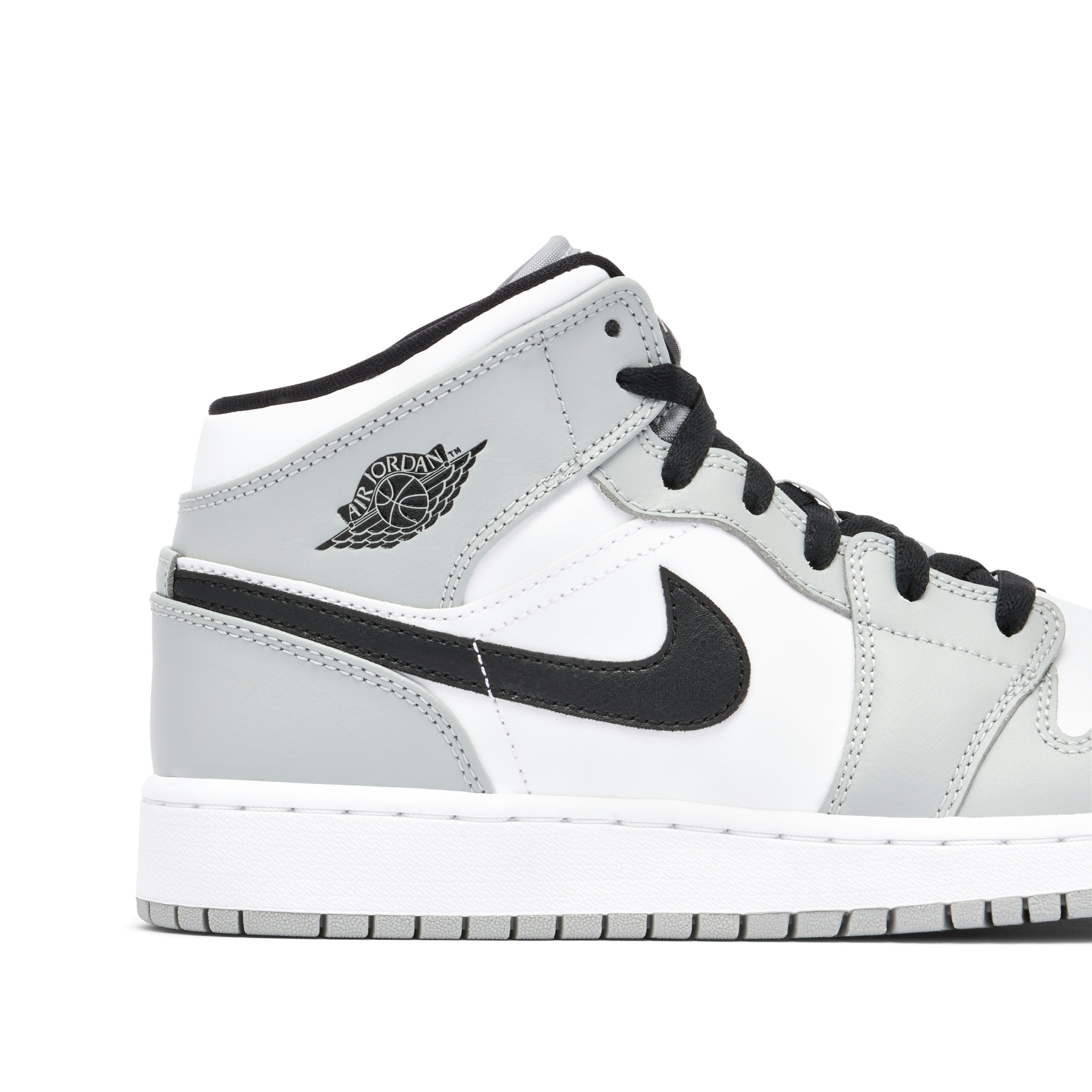 Air Jordan 1 Mid GS Light Smoke Grey