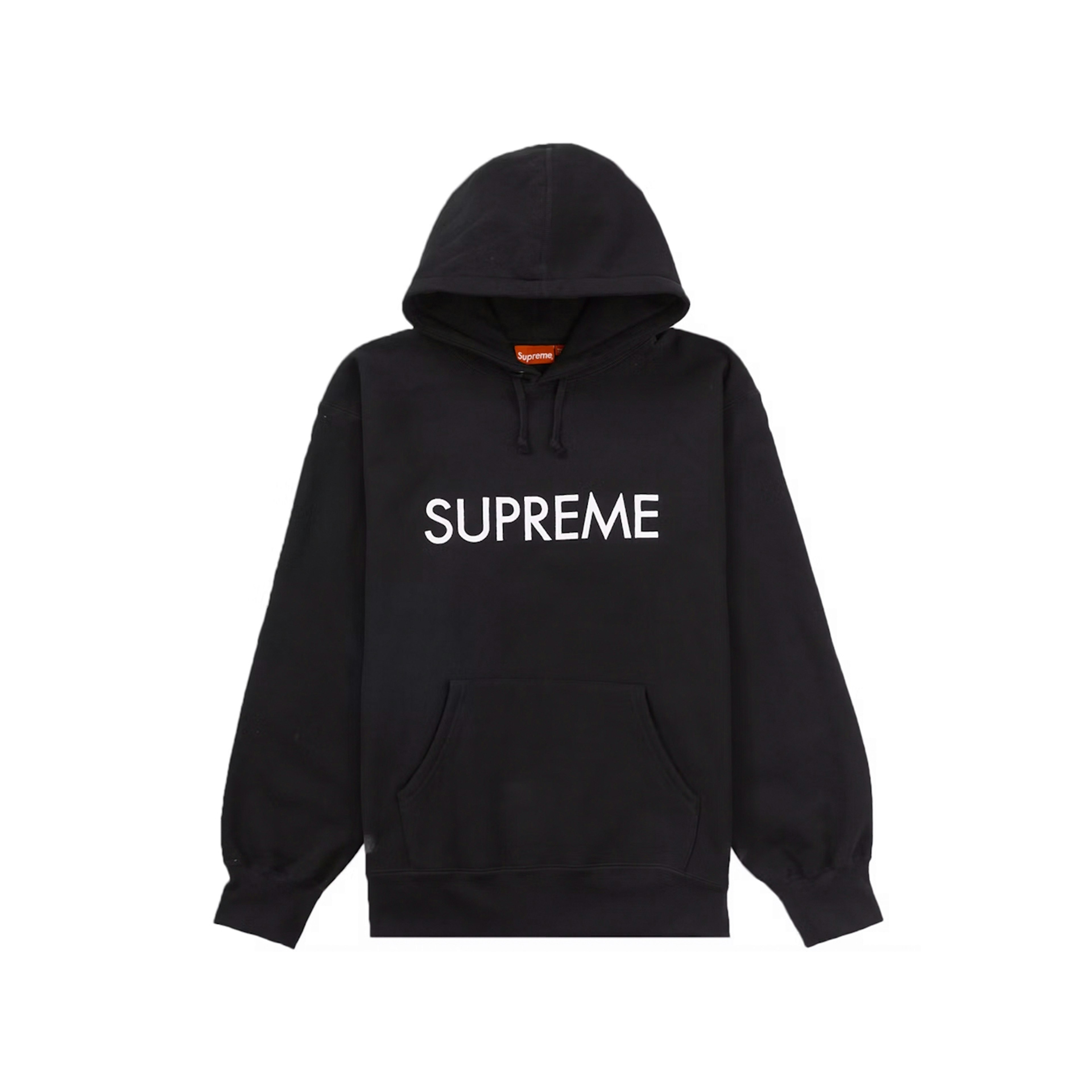 Supreme Capital Hooded Sweatshirt Black