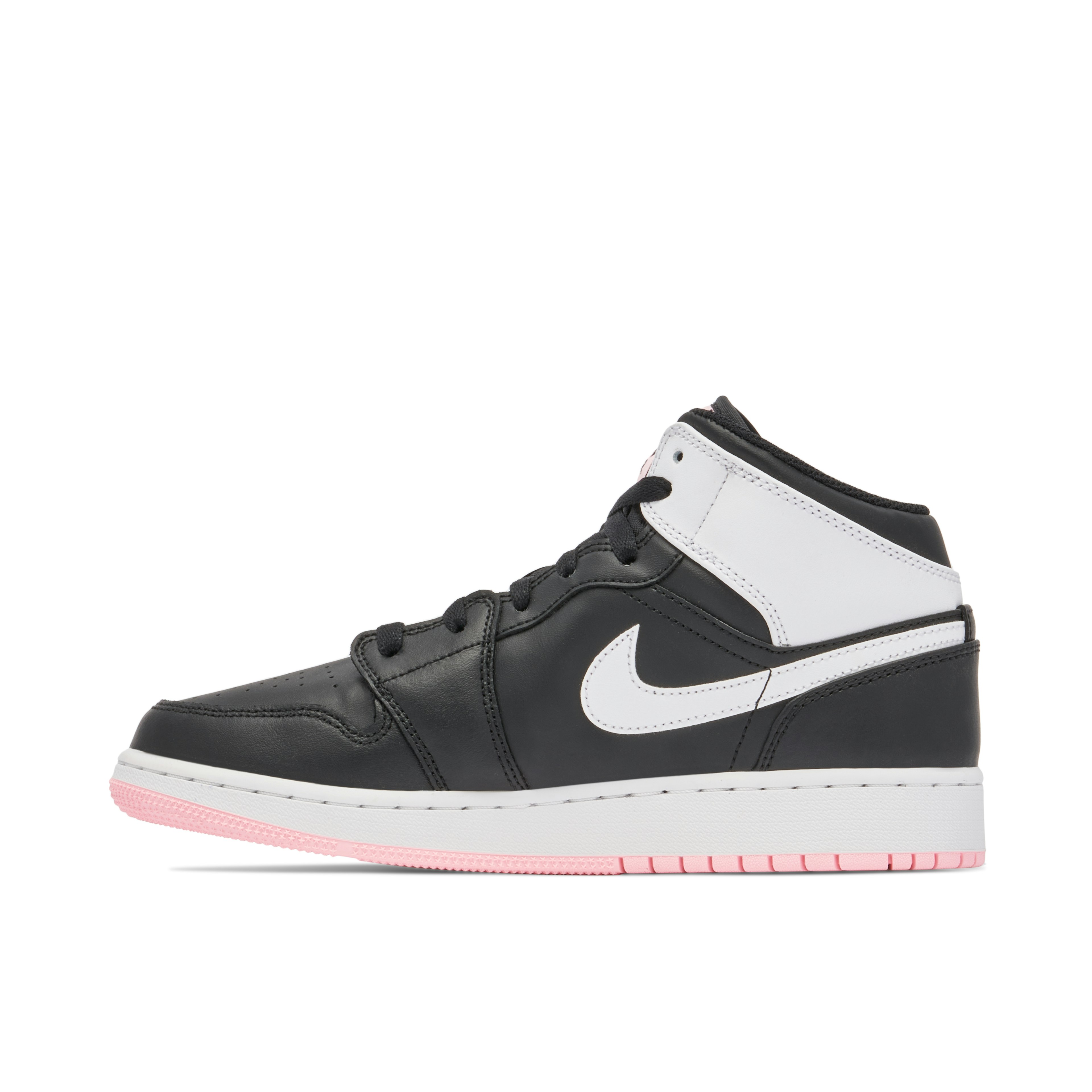 Jordan 1 Mid Black Arctic Pink GS