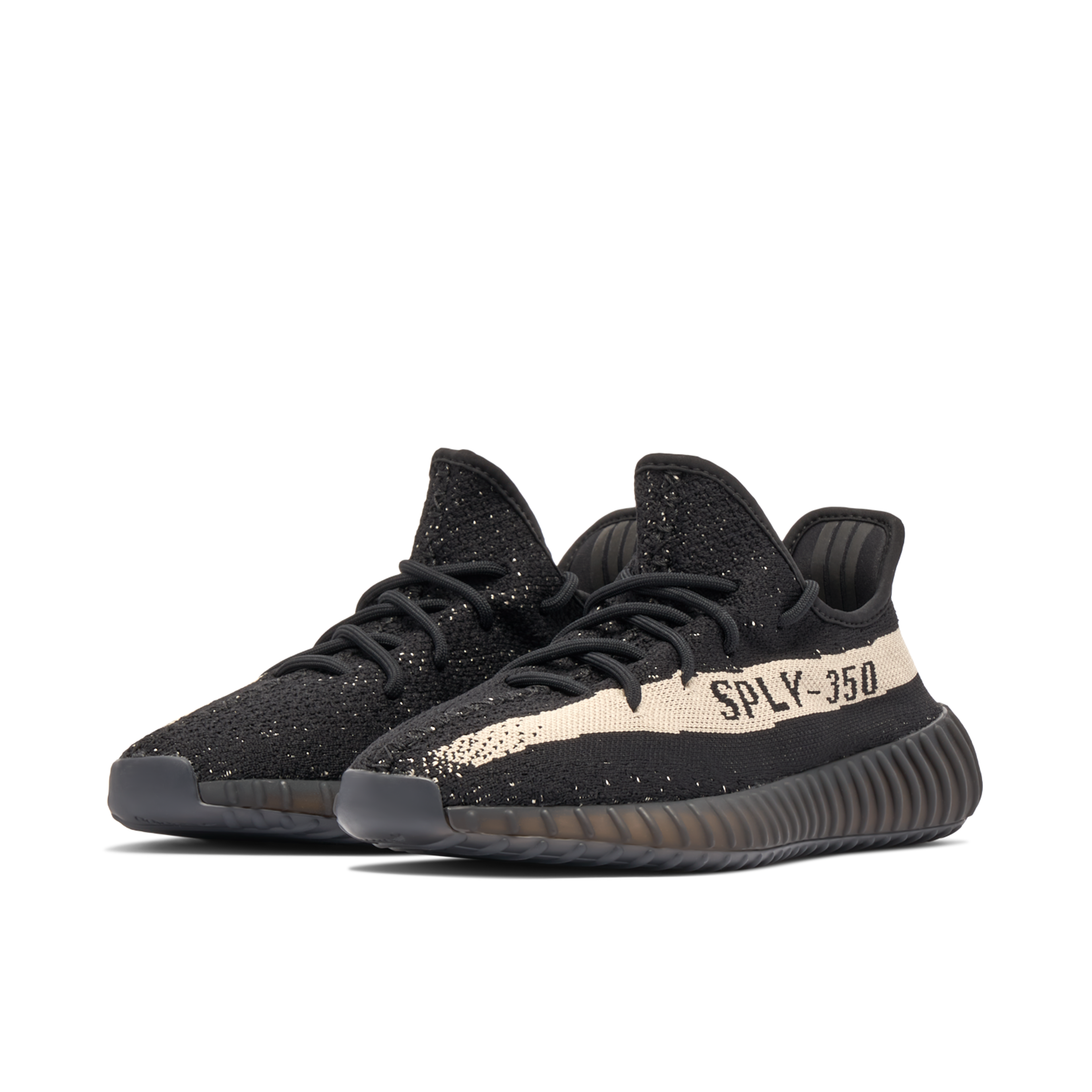 Yeezy Boost 350 V2 Core Black White Oreo BY1604 Laced